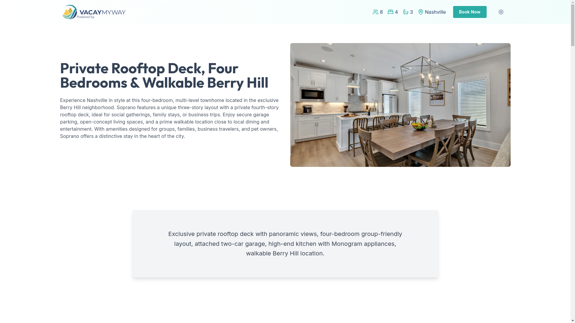 website screenshot of https://vibrantberryhill.villas/