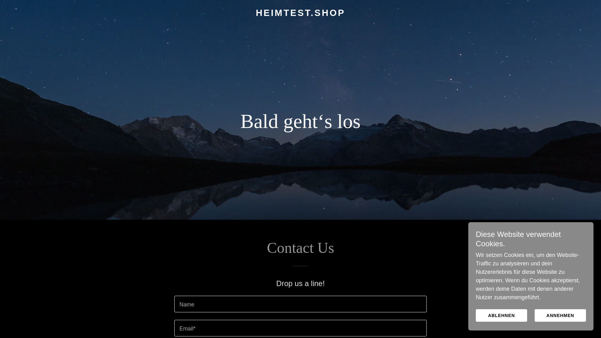 website screenshot of https://heimtest.shop/