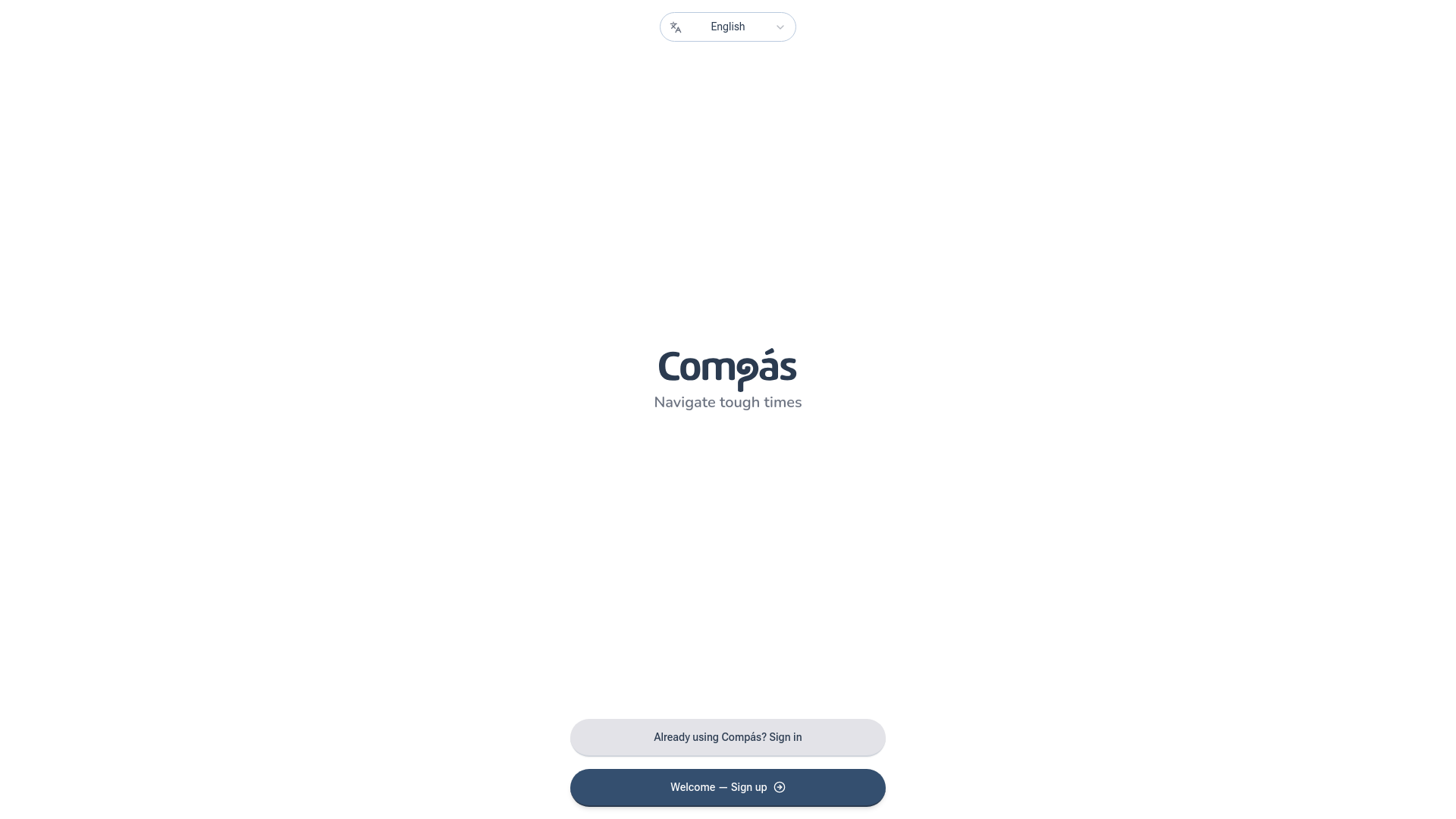 website screenshot of https://compas-web.pages.dev/