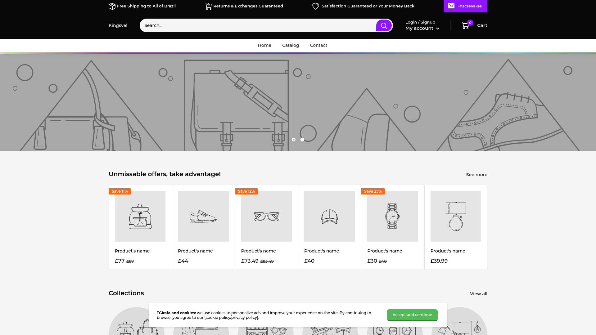 website screenshot of https://kingsvel.com/