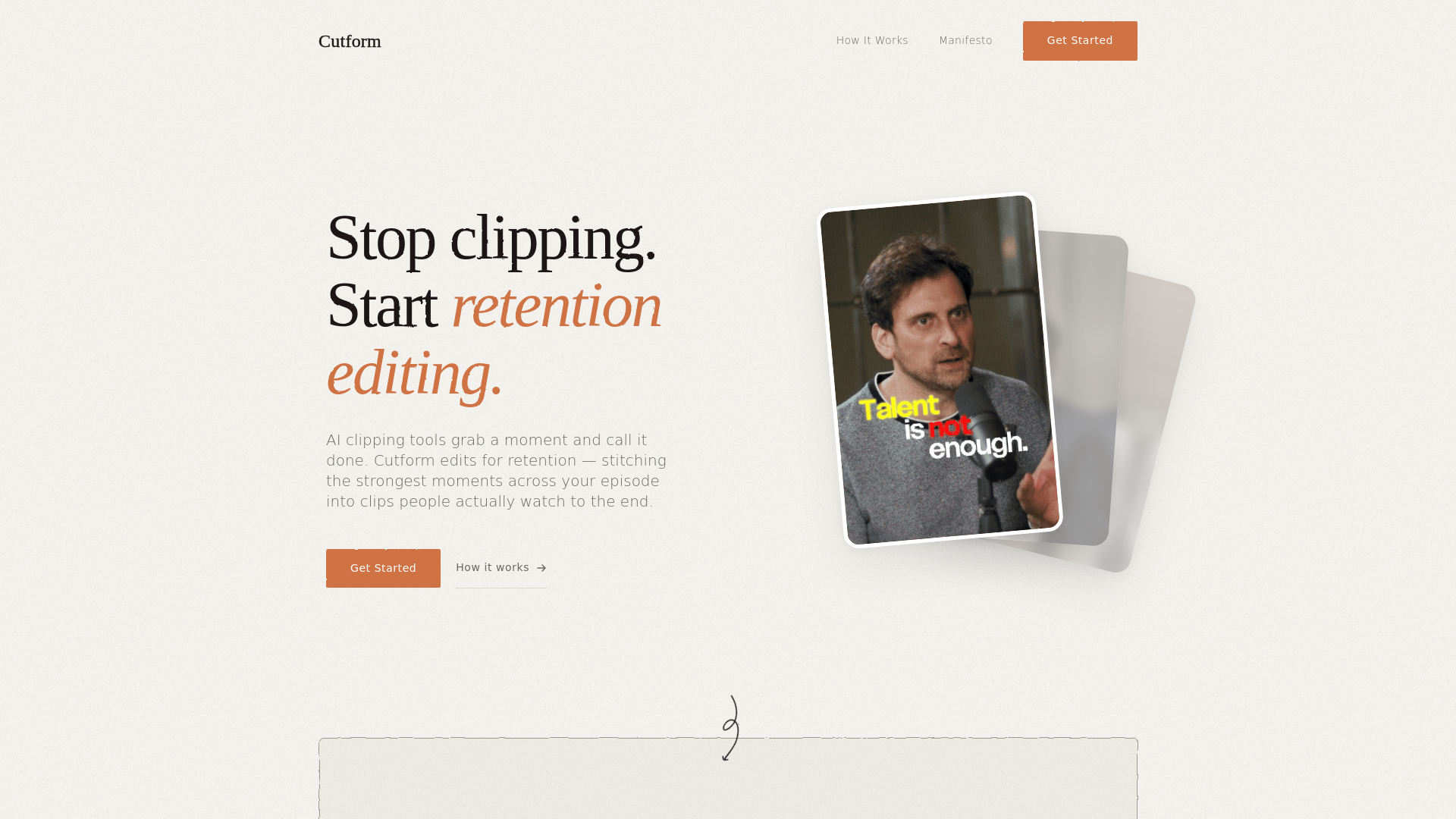 website screenshot of https://cutform.pages.dev/