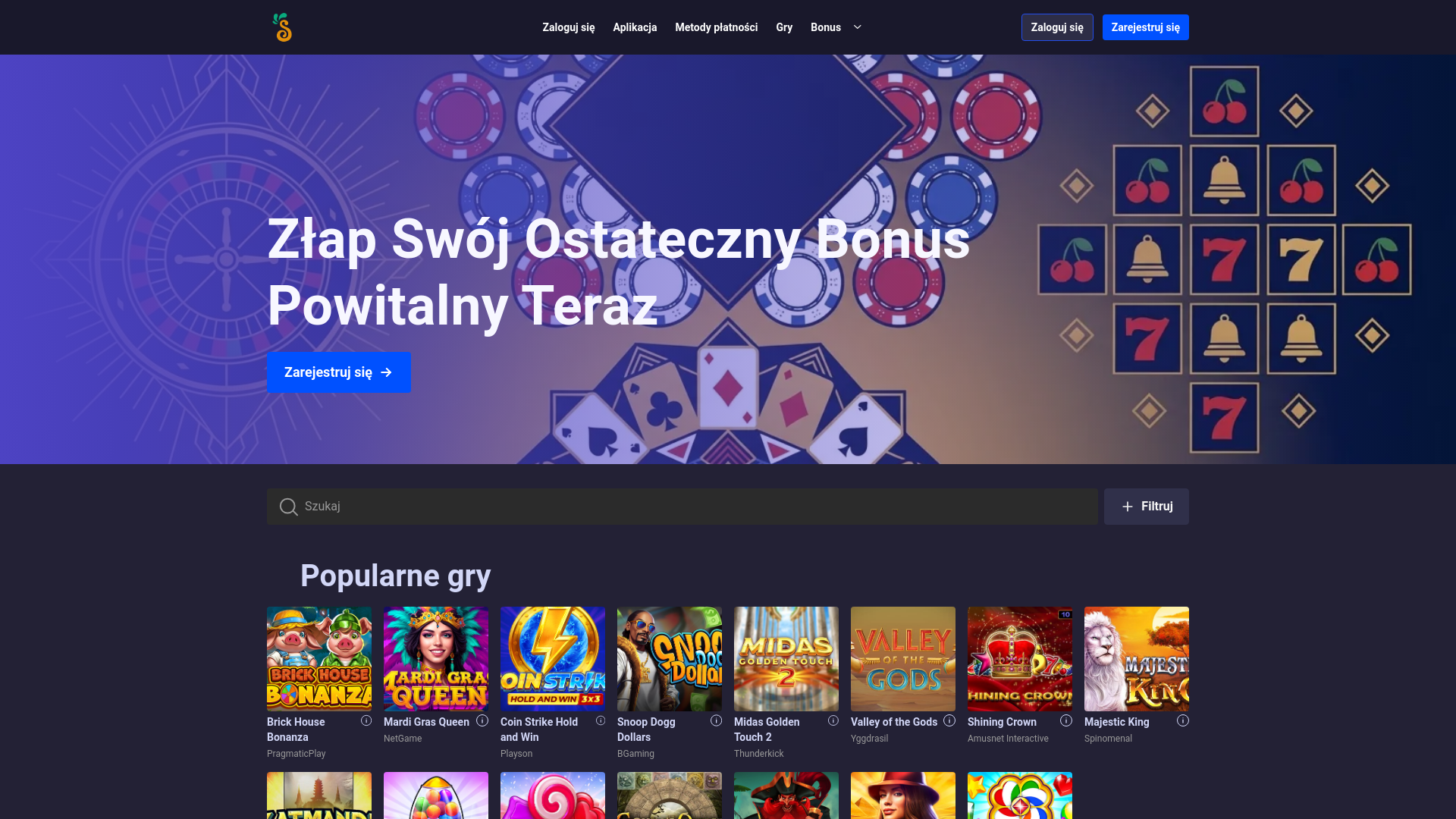 website screenshot of https://spinsamba-pl-com.pages.dev/