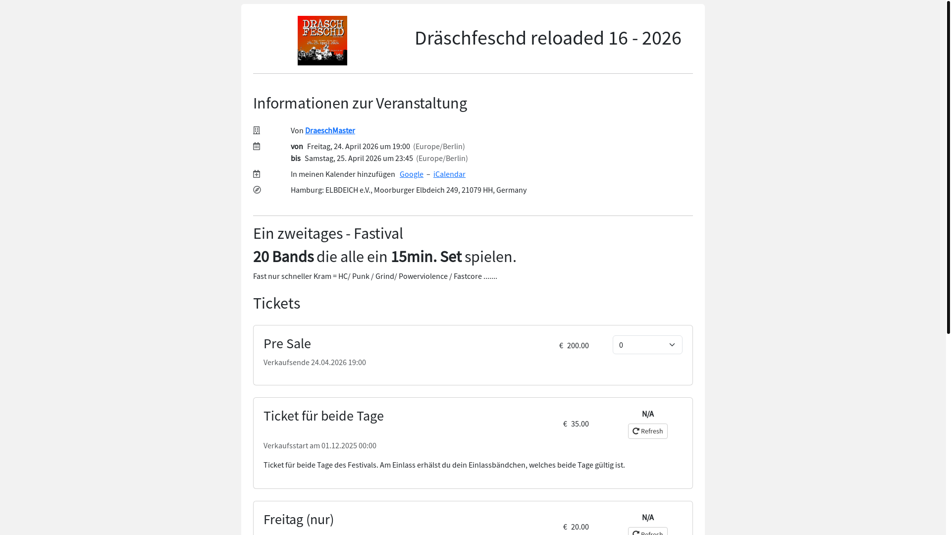 website screenshot of https://flowerviolence-shows.de/