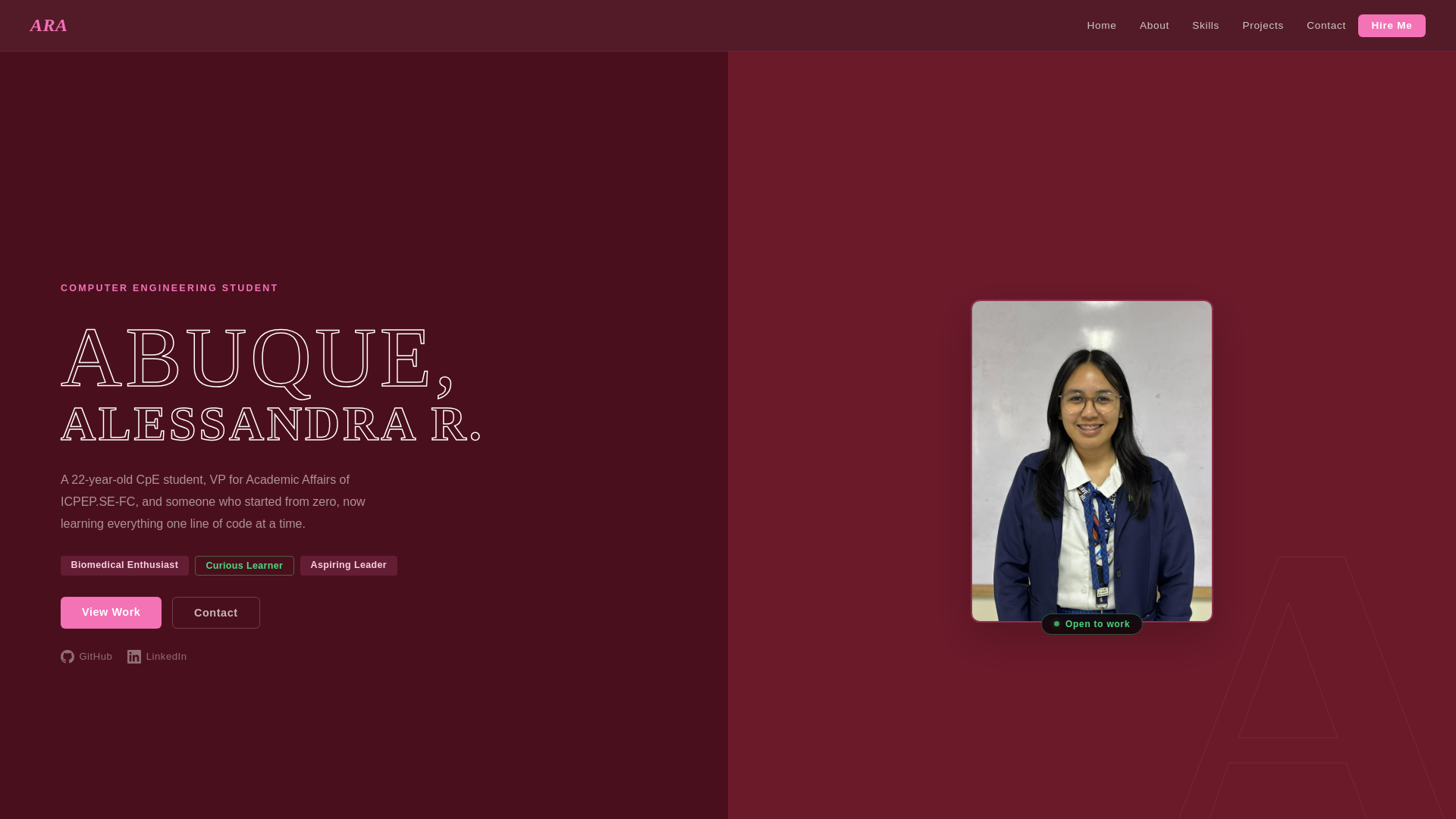 website screenshot of https://abuque.pages.dev/
