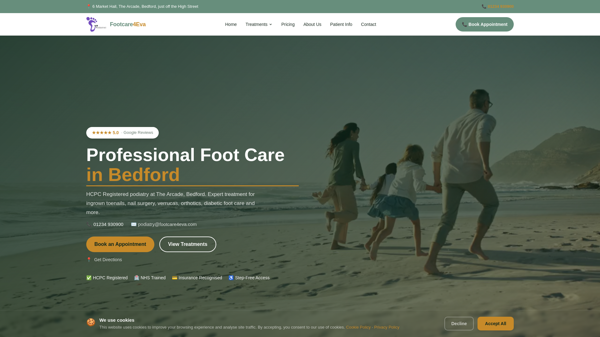 website screenshot of https://footcare4eva.pages.dev/