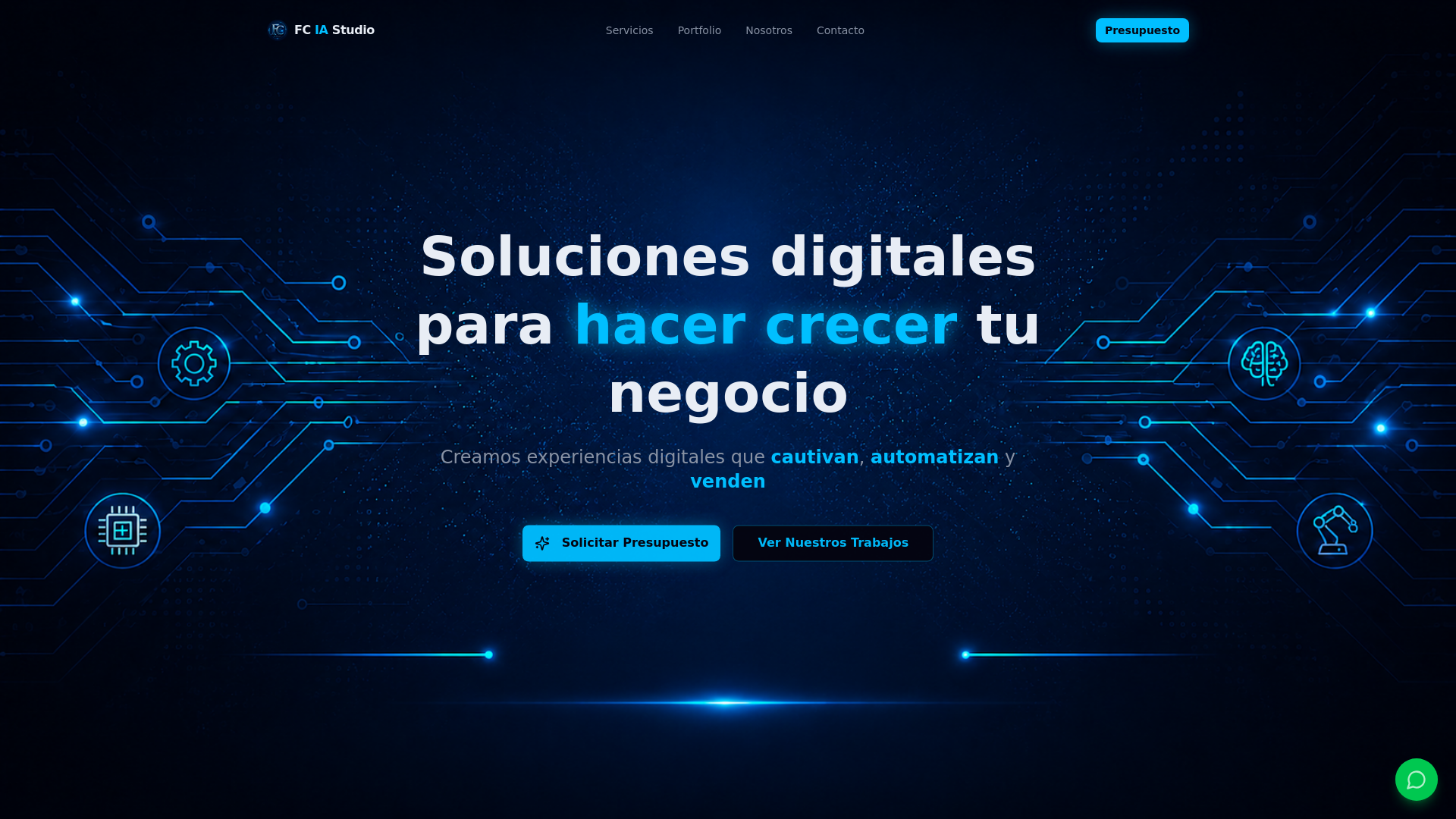 website screenshot of https://francocarrenoiastudio.com.ar/