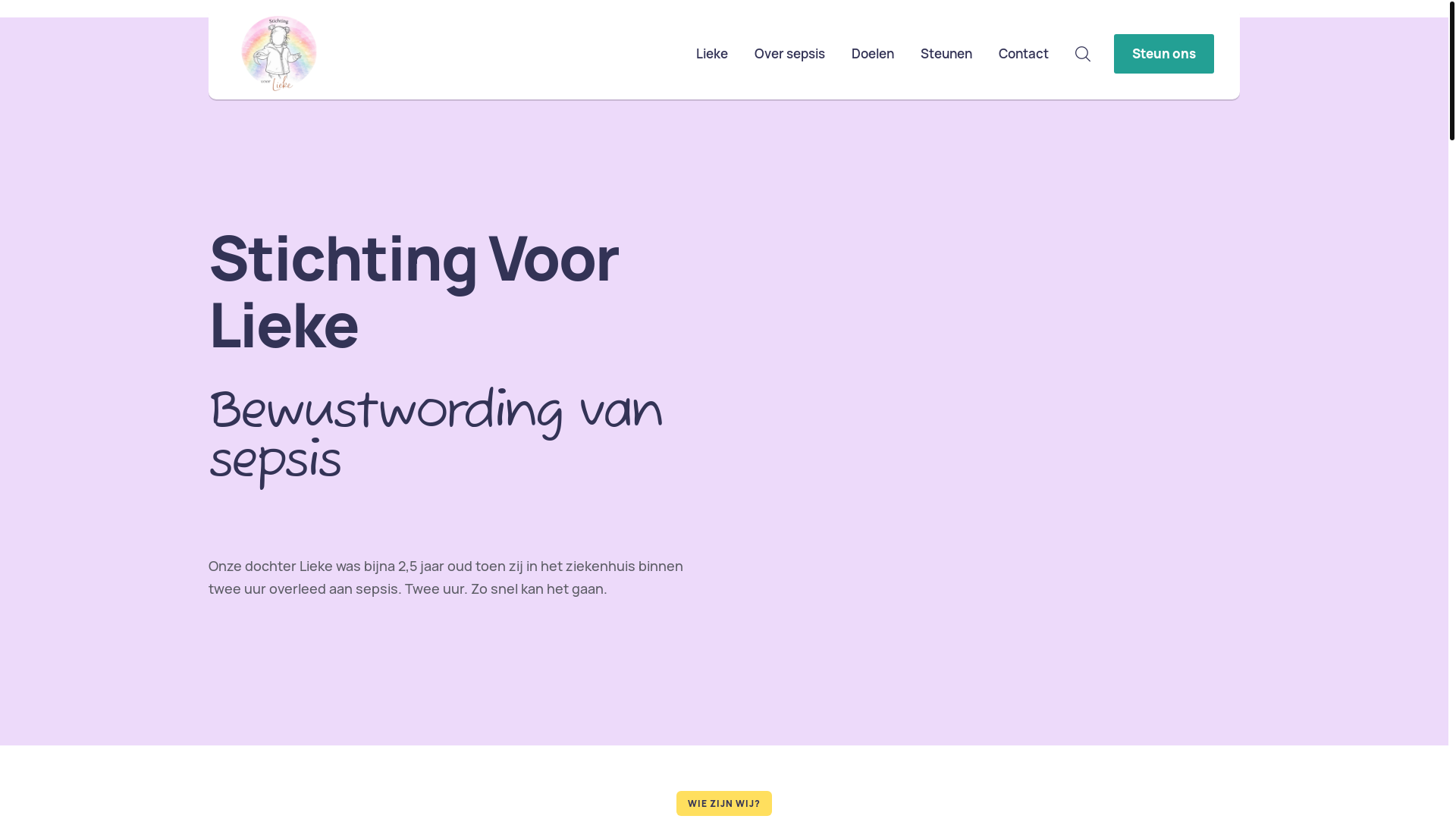website screenshot of https://voorlieke.nl/