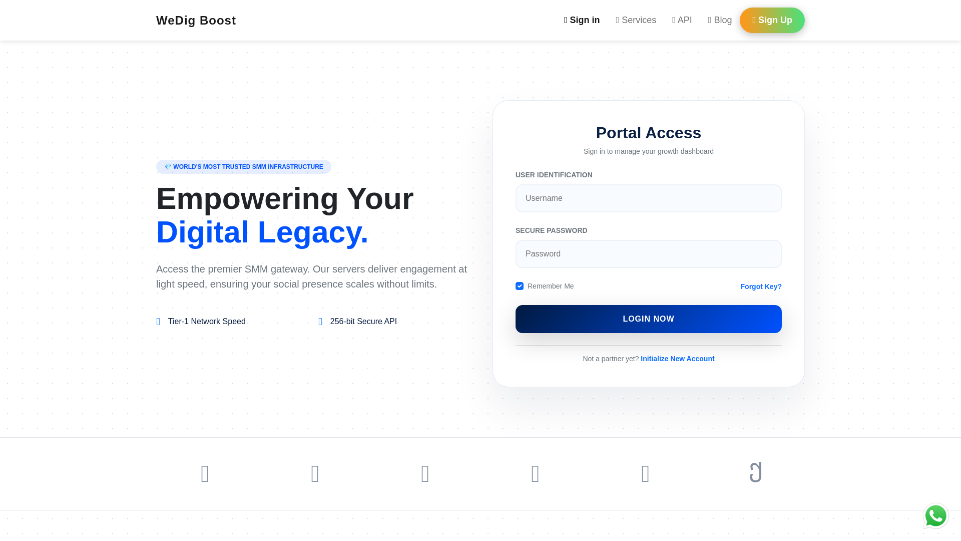 website screenshot of https://wedigboost.com/