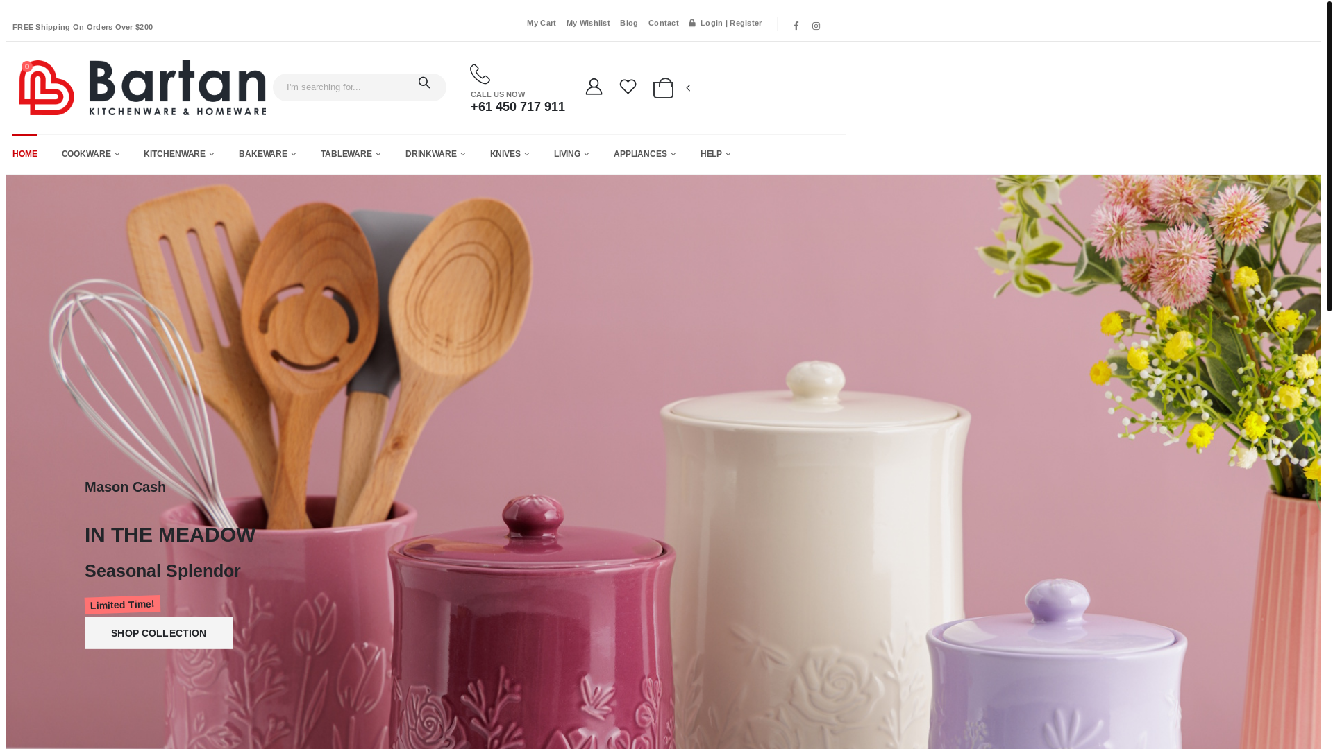 website screenshot of https://www.bartan.com.au/
