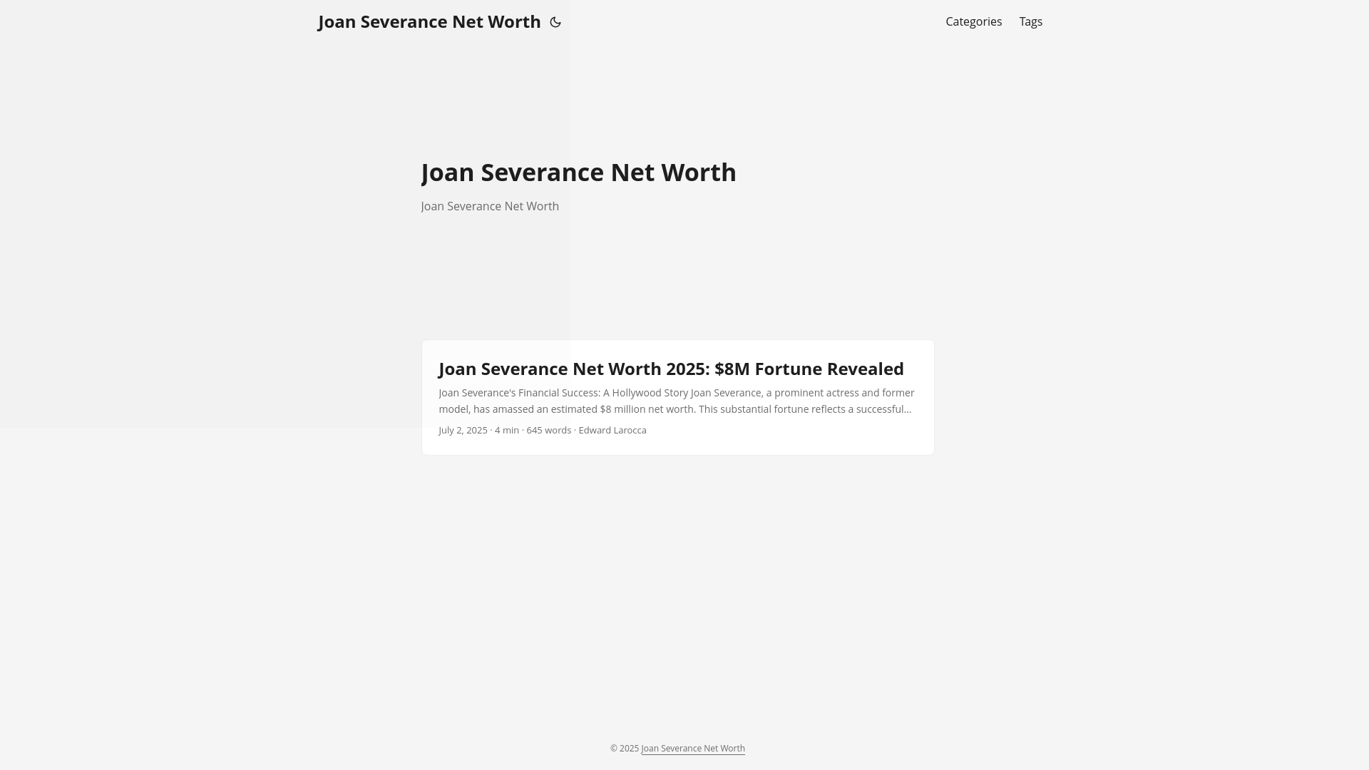 website screenshot of https://joan-severance-net-worth20250706.pages.dev/