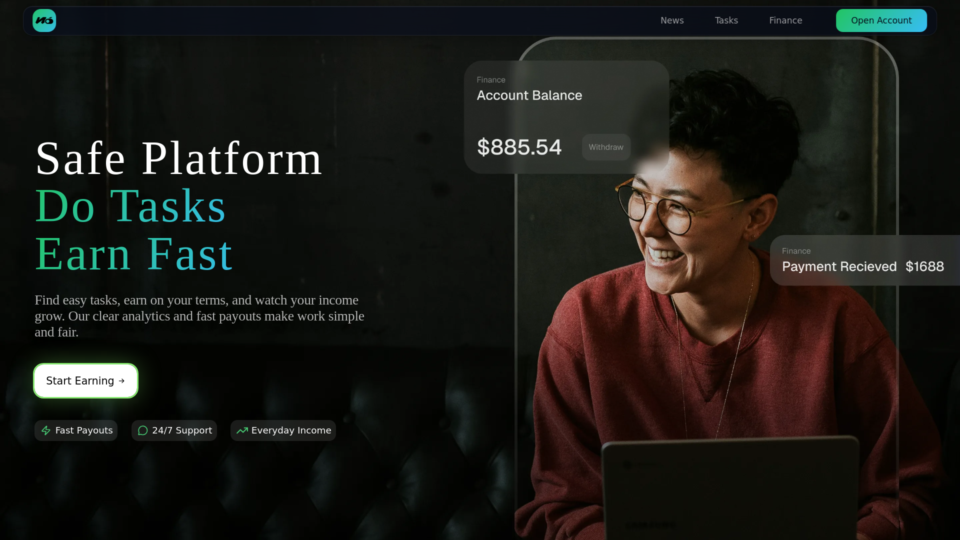 website screenshot of https://workoff.org