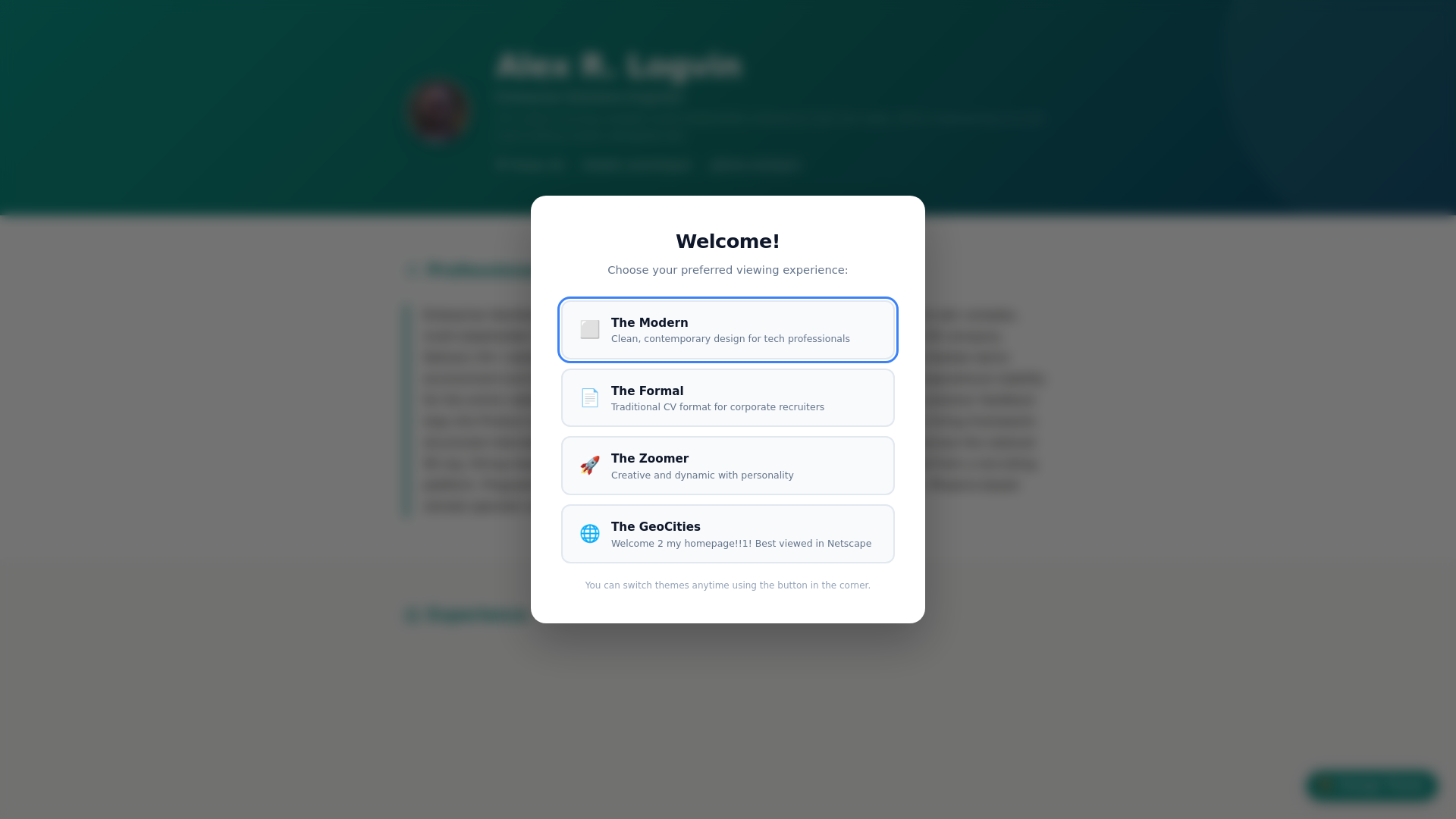 website screenshot of https://resume-ashby.pages.dev/