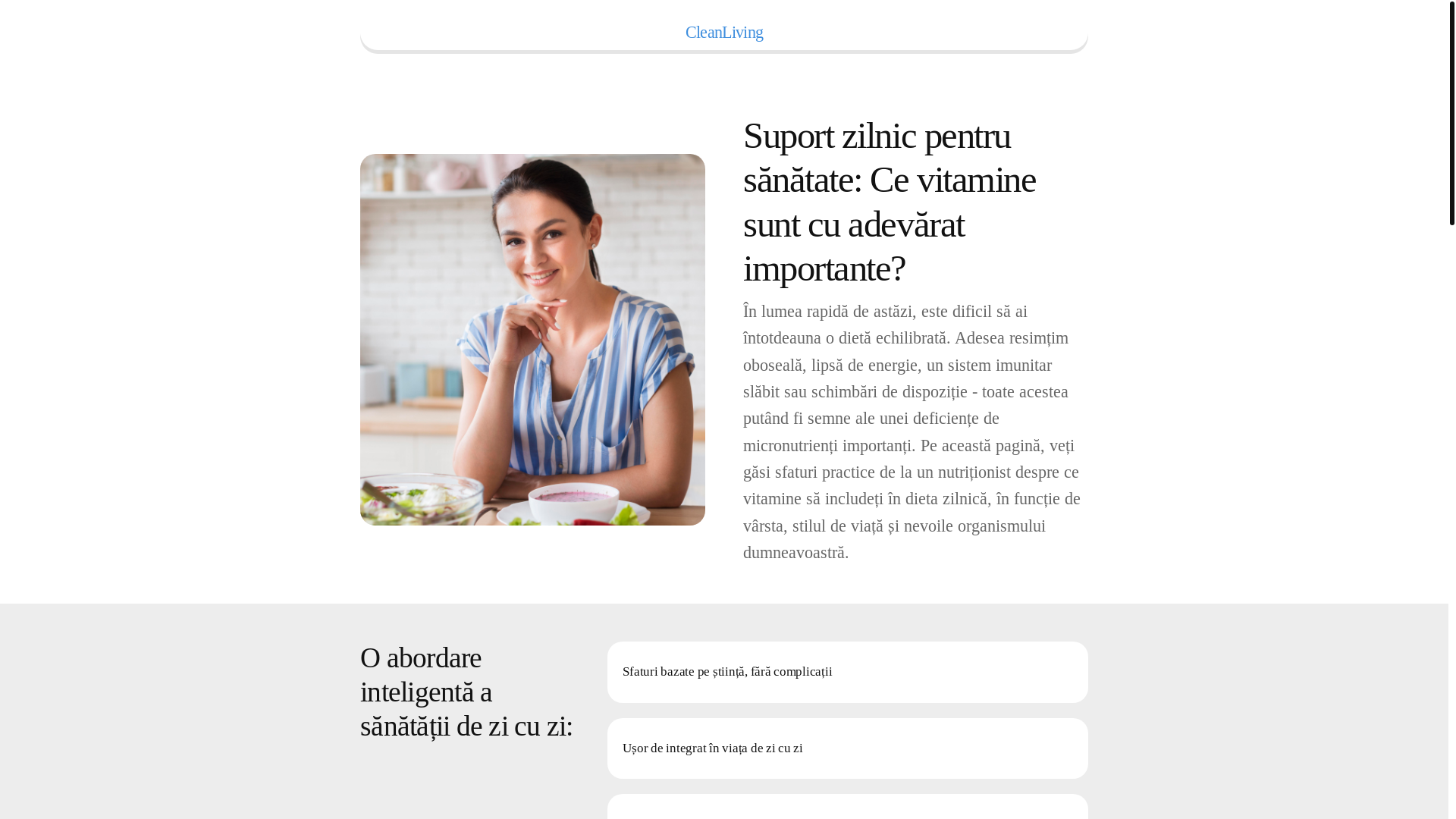website screenshot of https://cleanlivingd.info/