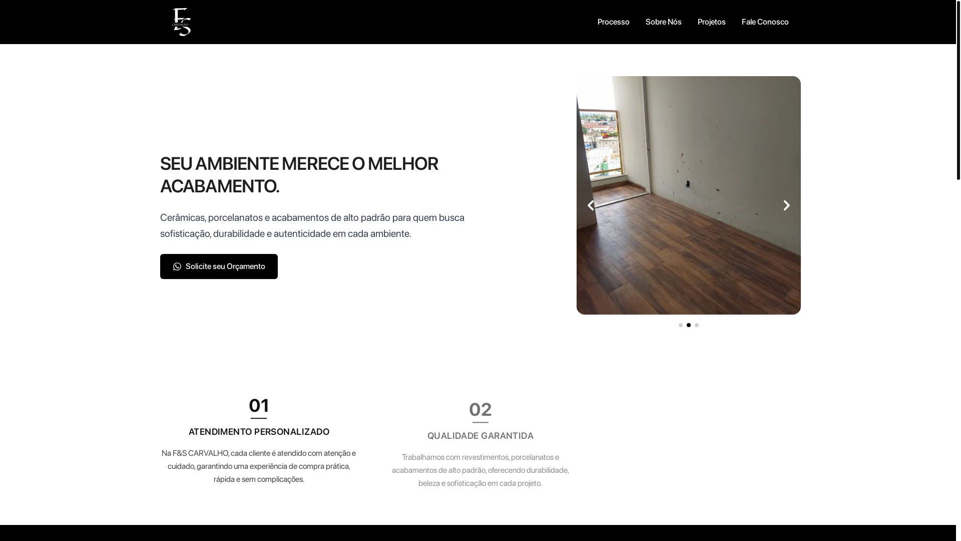 website screenshot of https://fscvlho.com.br/