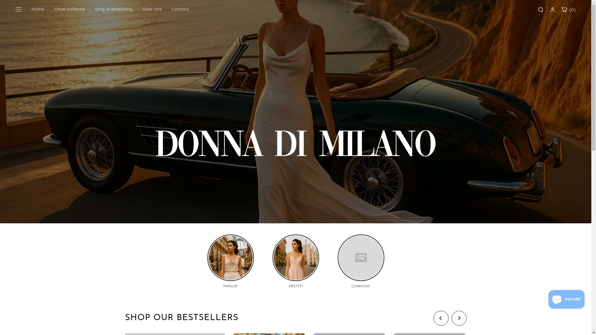 website screenshot of https://donnadimilano.it/