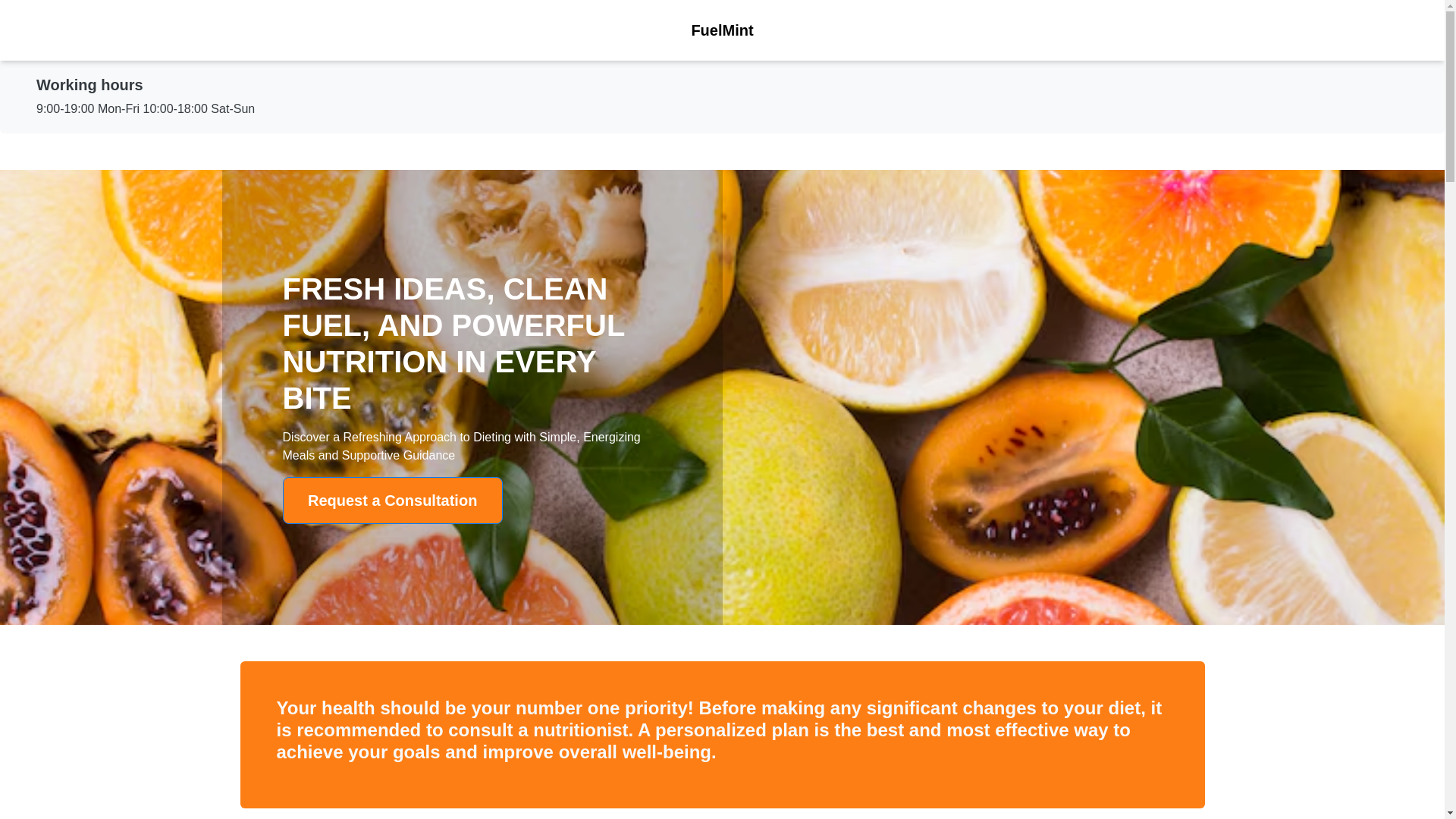 website screenshot of https://fuelmintto.info/