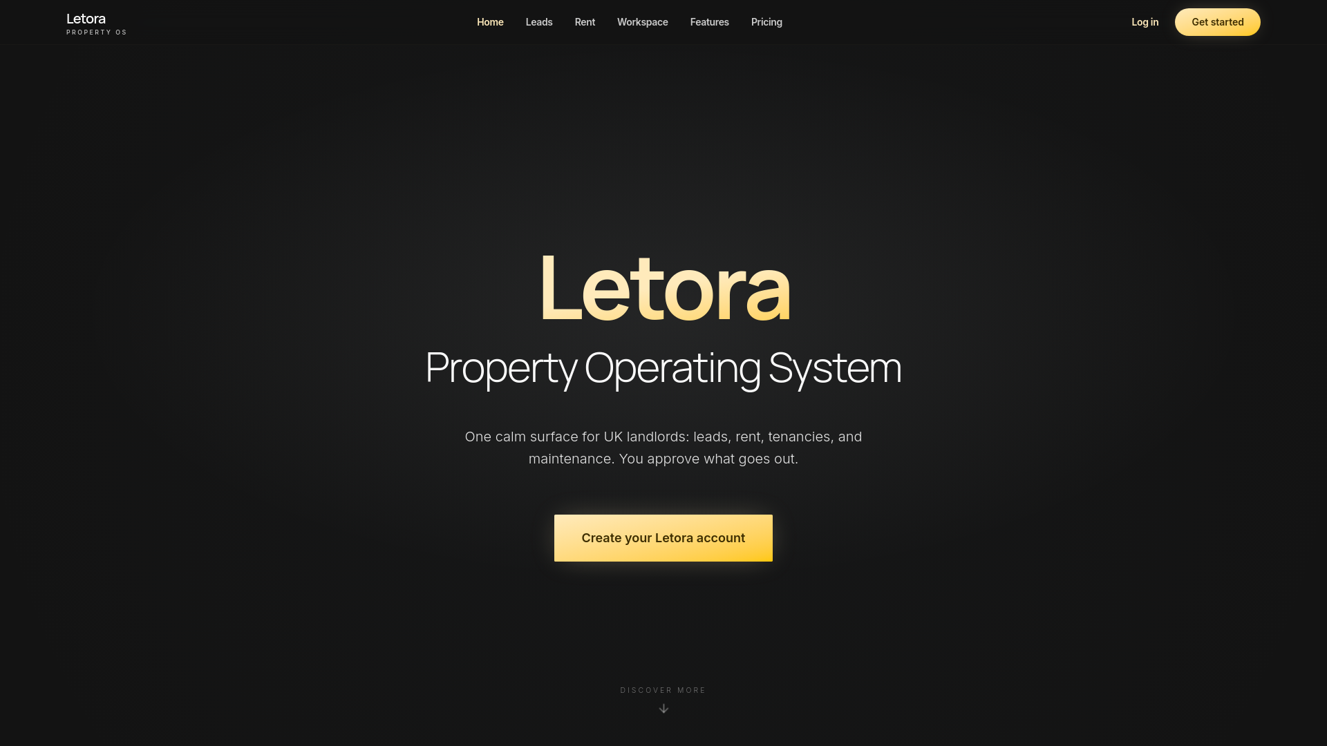 website screenshot of https://useletora.co.uk