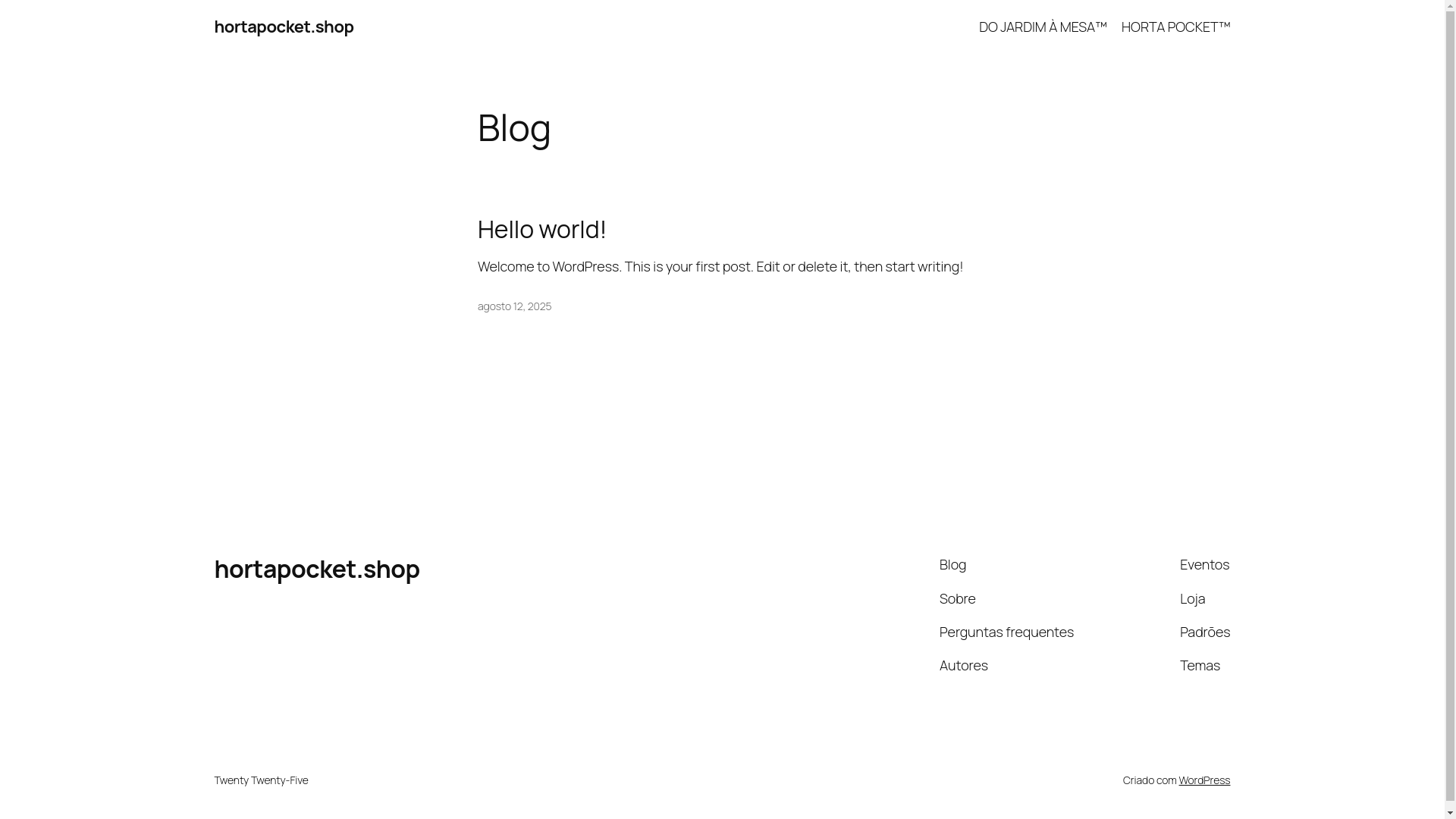 website screenshot of https://hortapocket.shop/