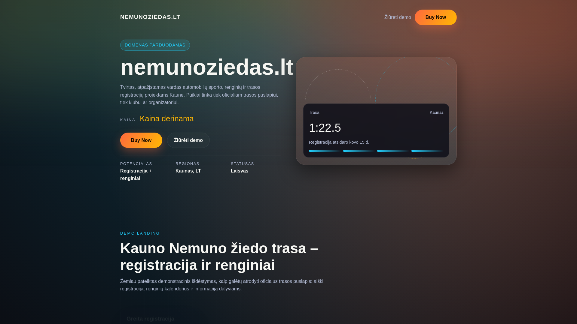 website screenshot of https://nemunoziedaslt.pages.dev/