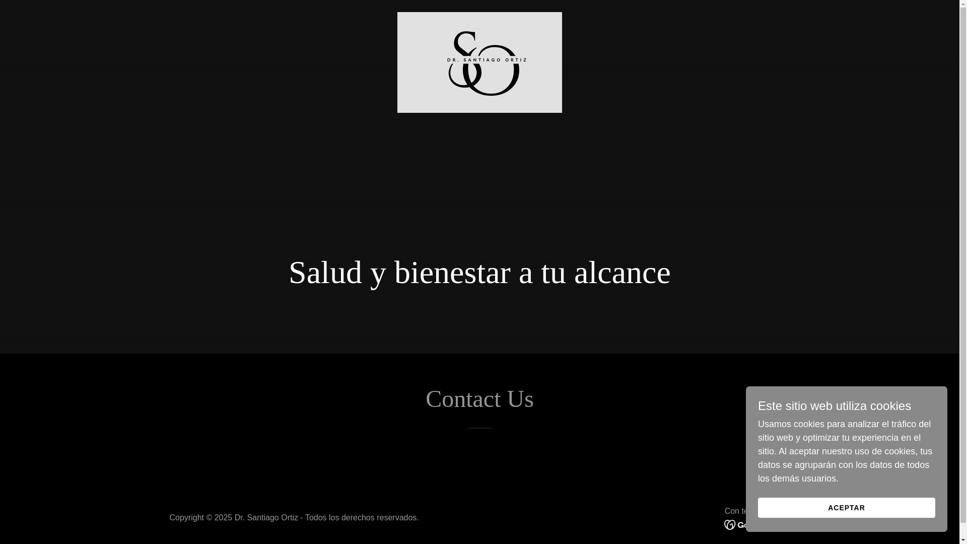 website screenshot of https://drsantiagoortiz.com/