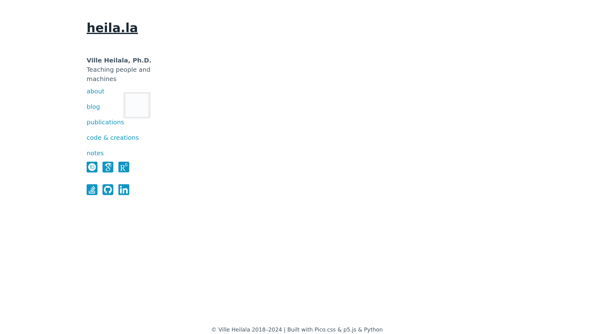 website screenshot of https://heilala.pages.dev/