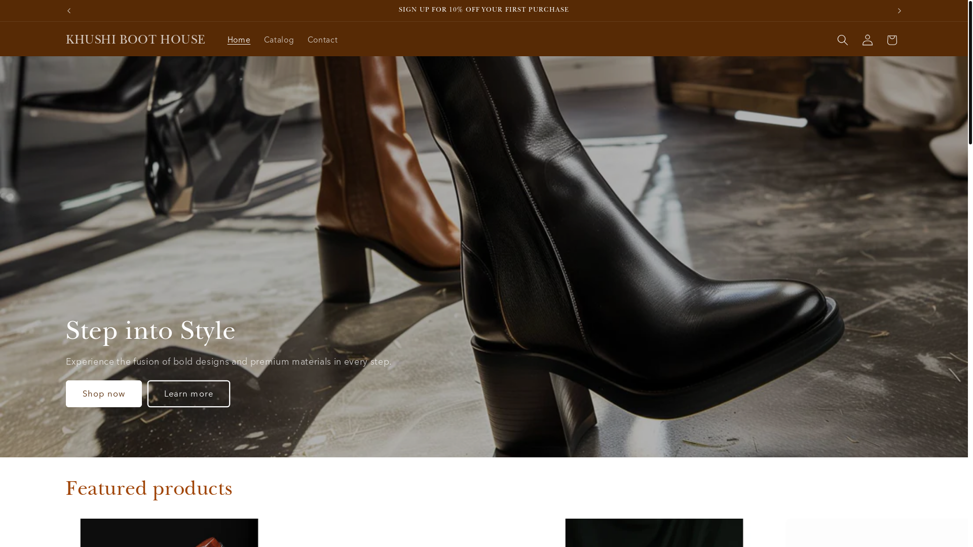website screenshot of https://khushiboothouse.in/