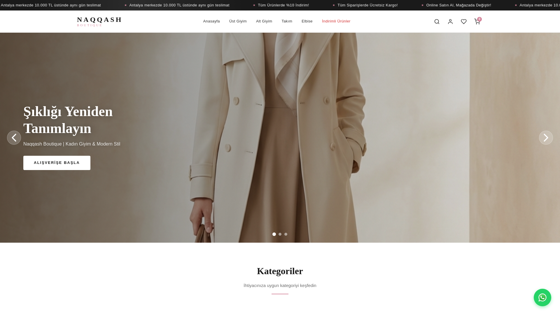 website screenshot of https://naqqashboutique.com/