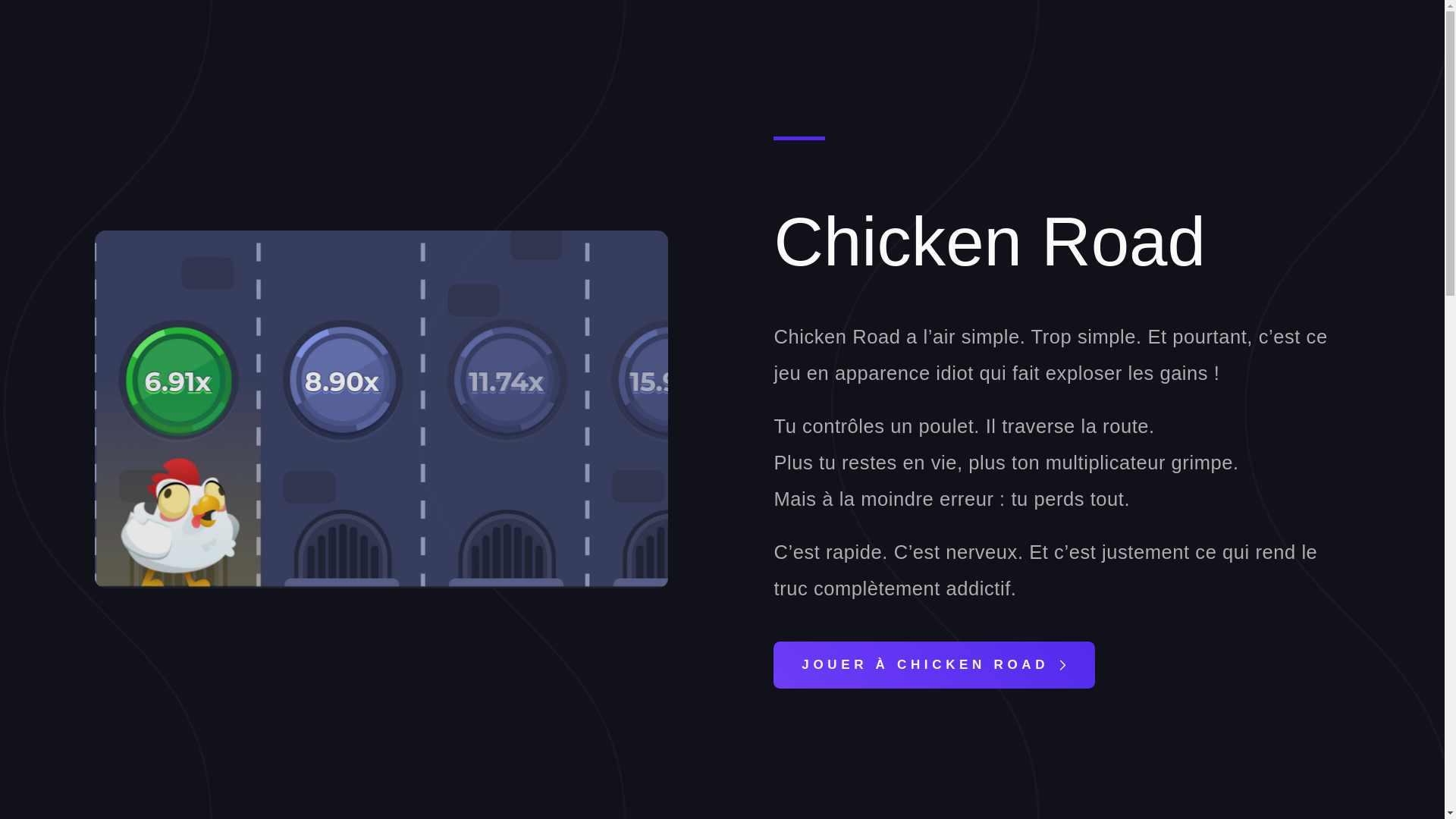 website screenshot of https://chickenroad-game.fr/