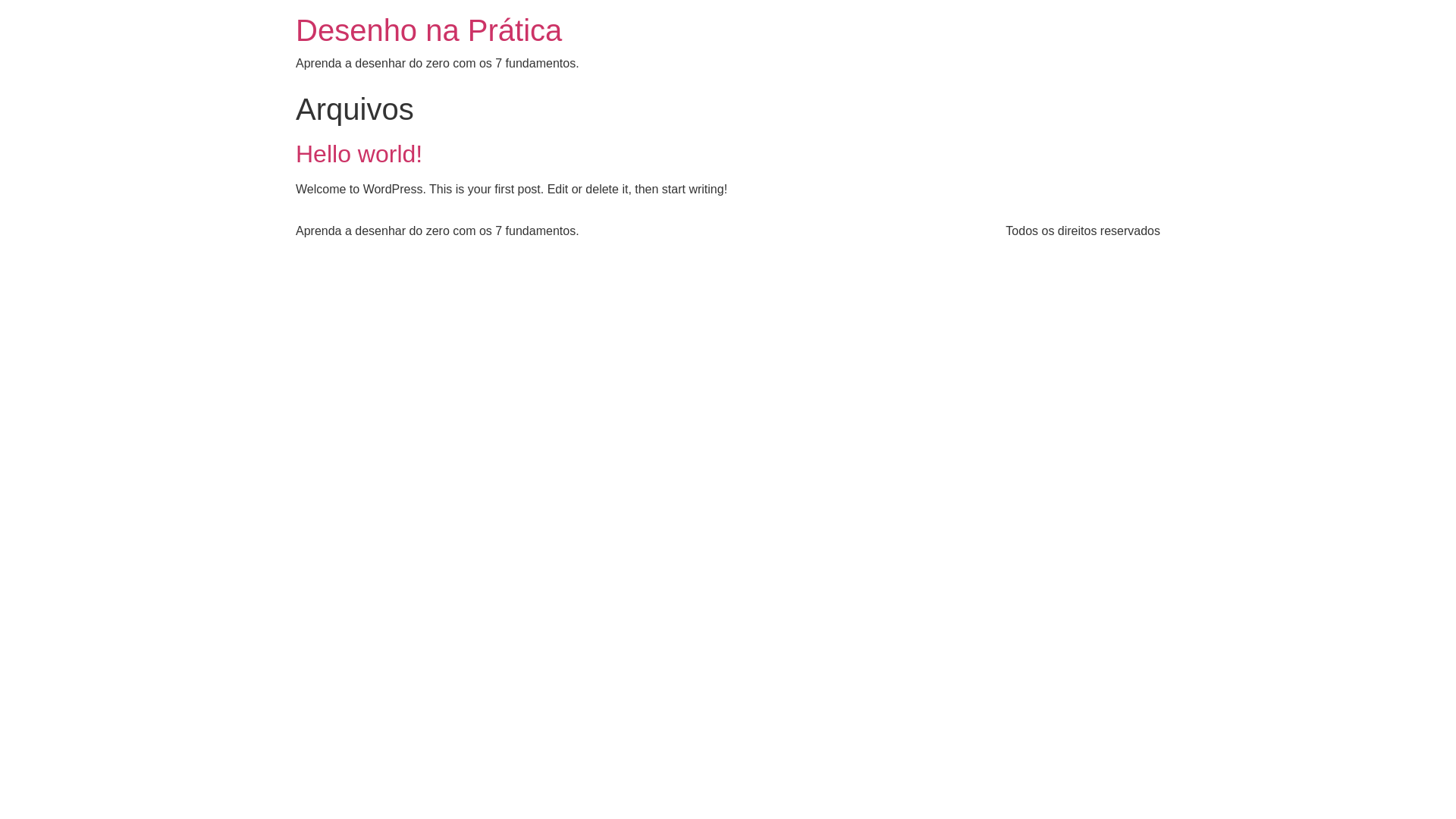 website screenshot of https://desenhonapratica.com.br/