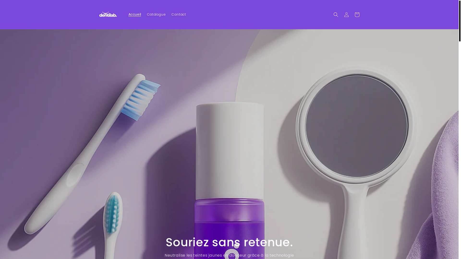 website screenshot of https://dentilab.shop/