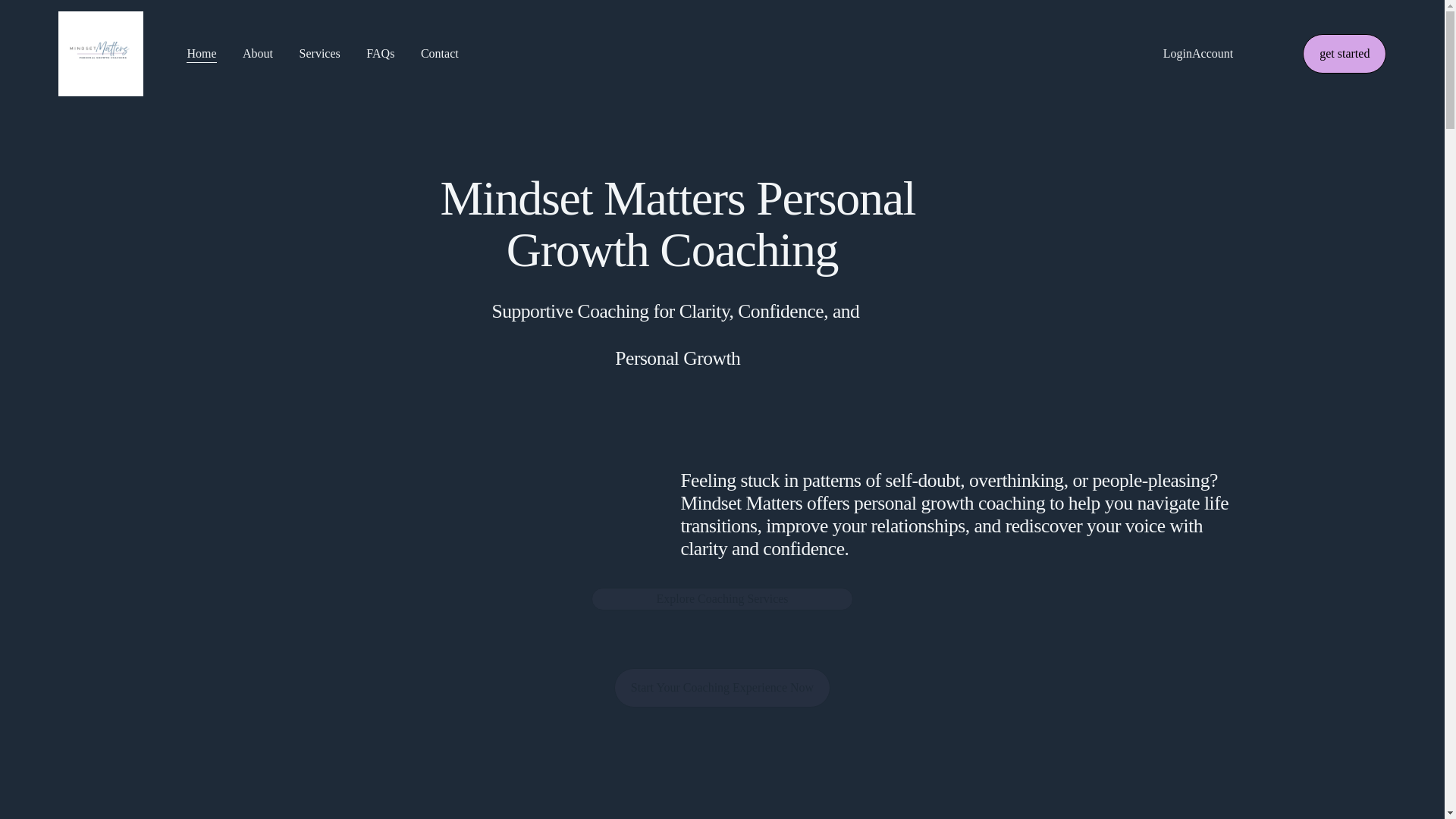 website screenshot of https://mindsetsmatterscoaching.com/