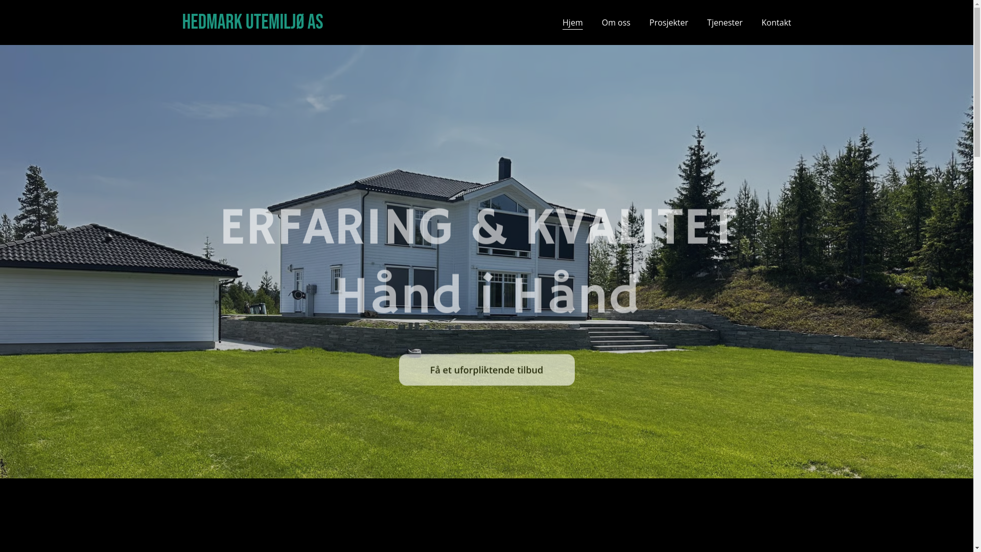 website screenshot of https://hedmarkutemiljo.no/