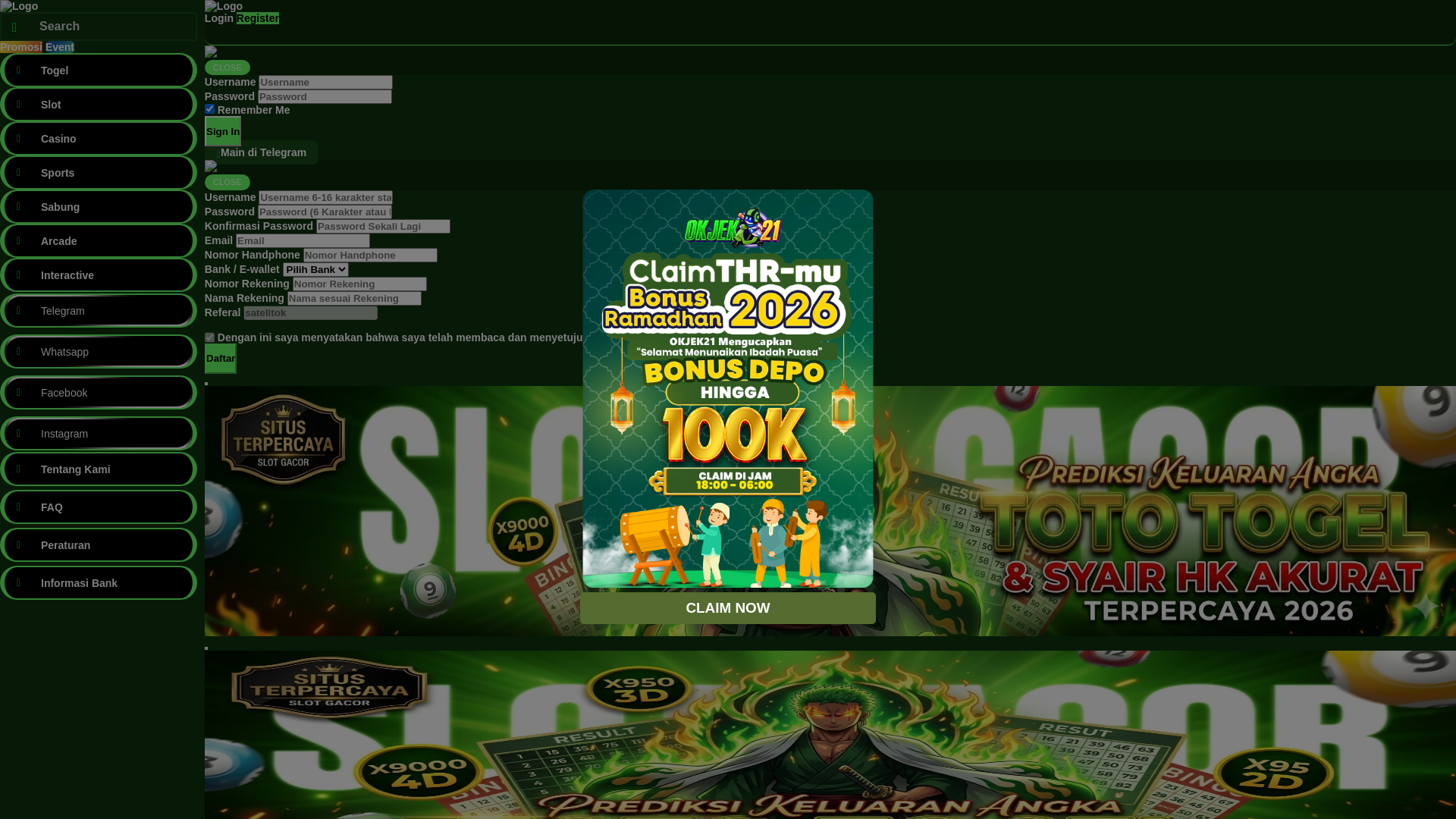 website screenshot of https://dewawin168slot.com/