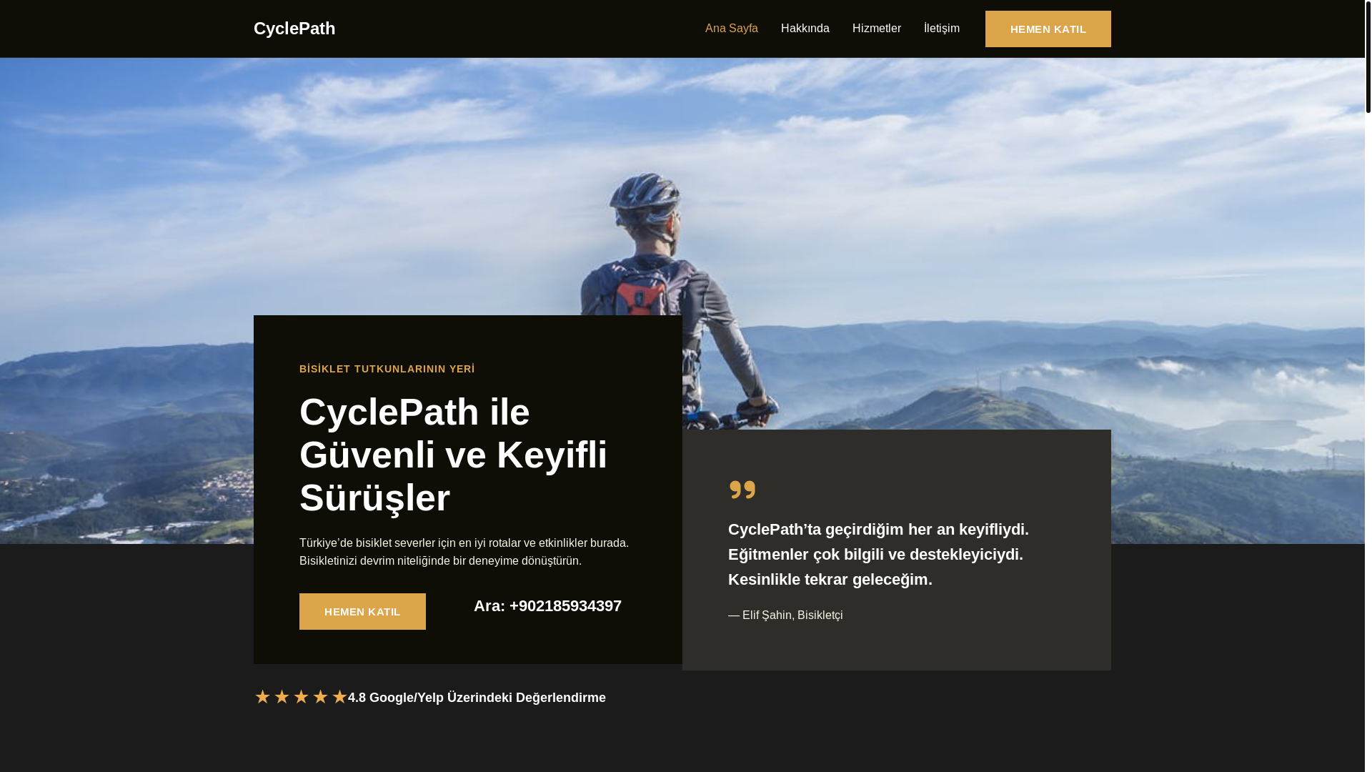 website screenshot of https://cyclepthun.bike/