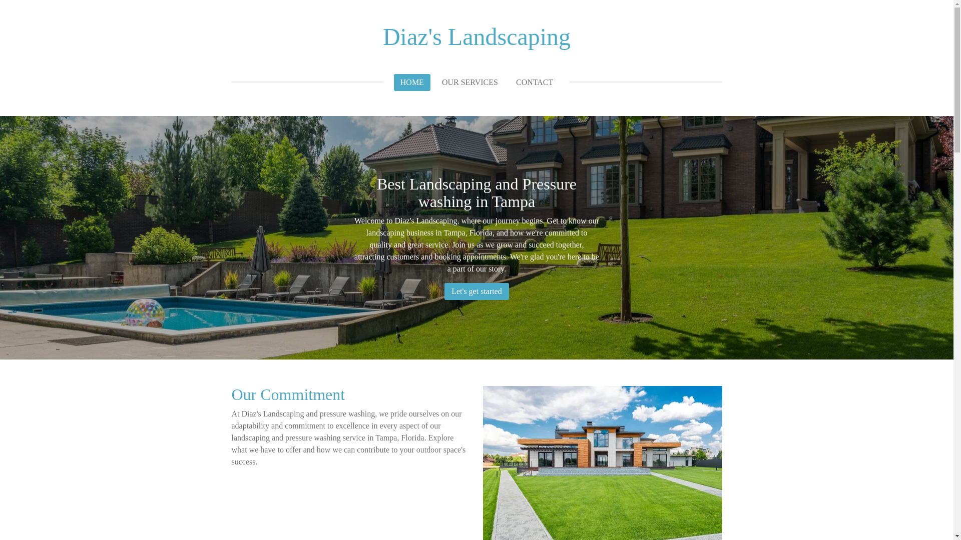website screenshot of https://diazs-landscaping.com/