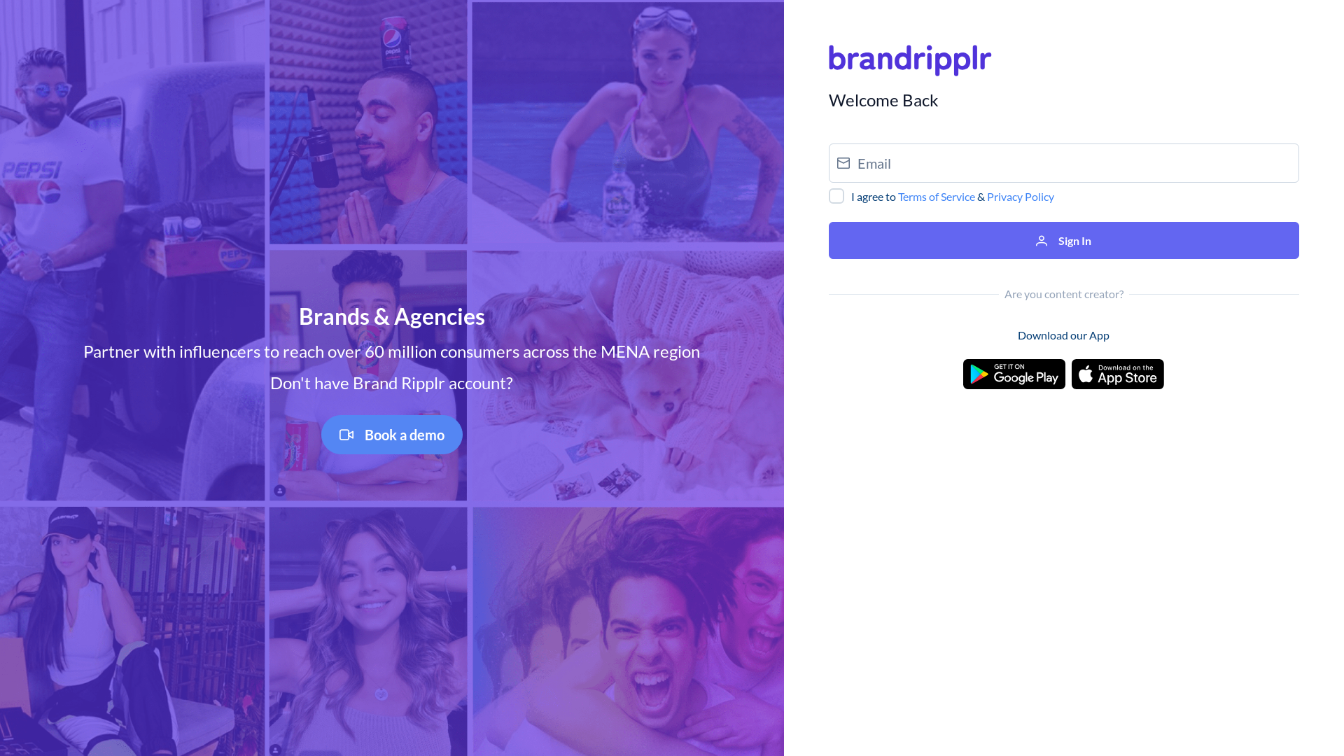 website screenshot of https://brandripplr-v2.pages.dev/