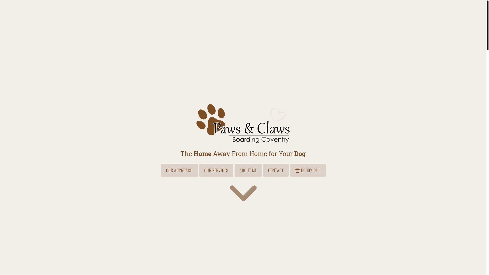 website screenshot of https://pawsandclawsboarding.pages.dev/