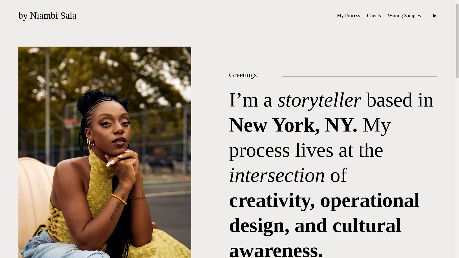 website screenshot of https://workbyniambi.com/