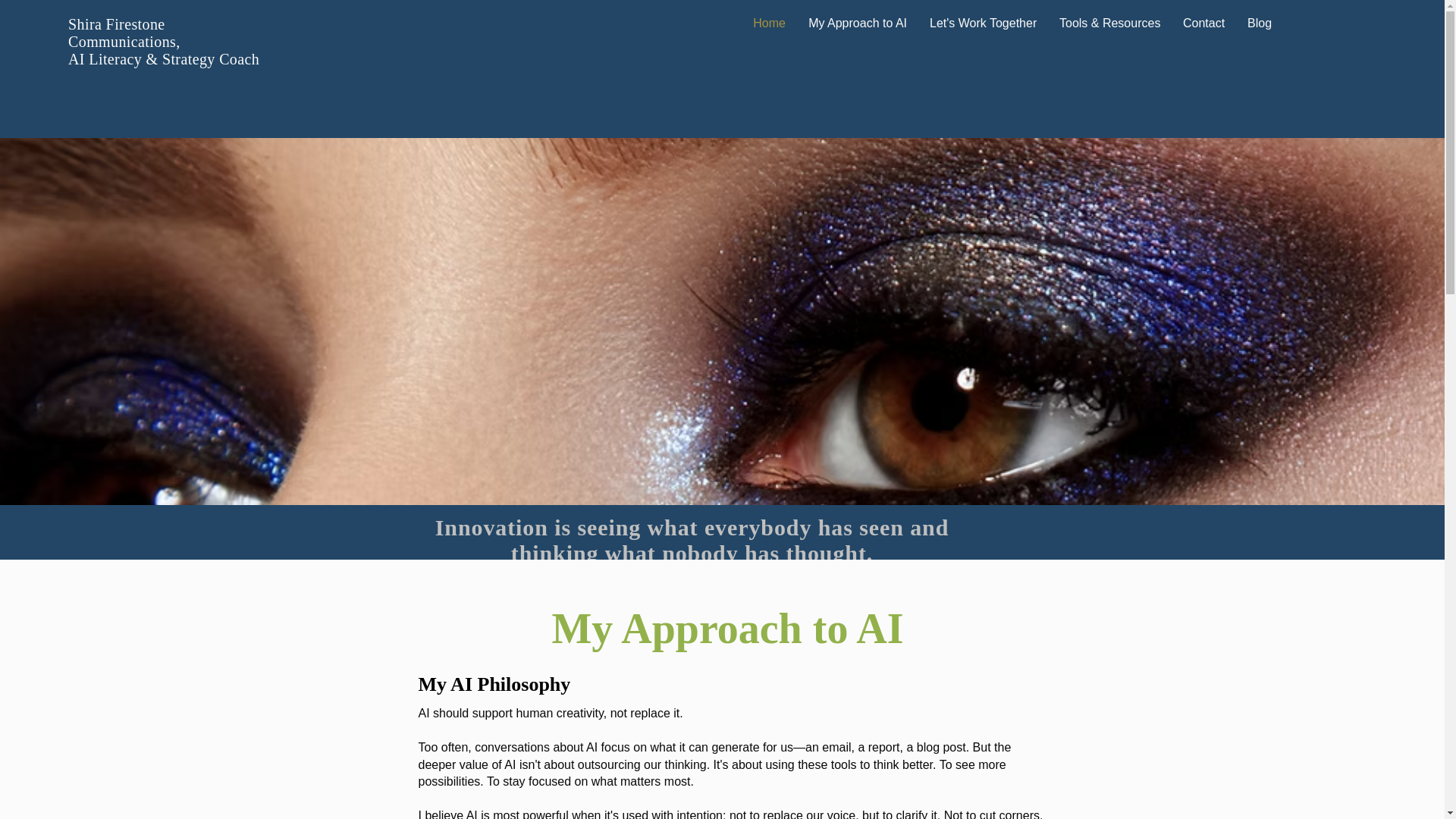 website screenshot of https://shiraefirestone.com/