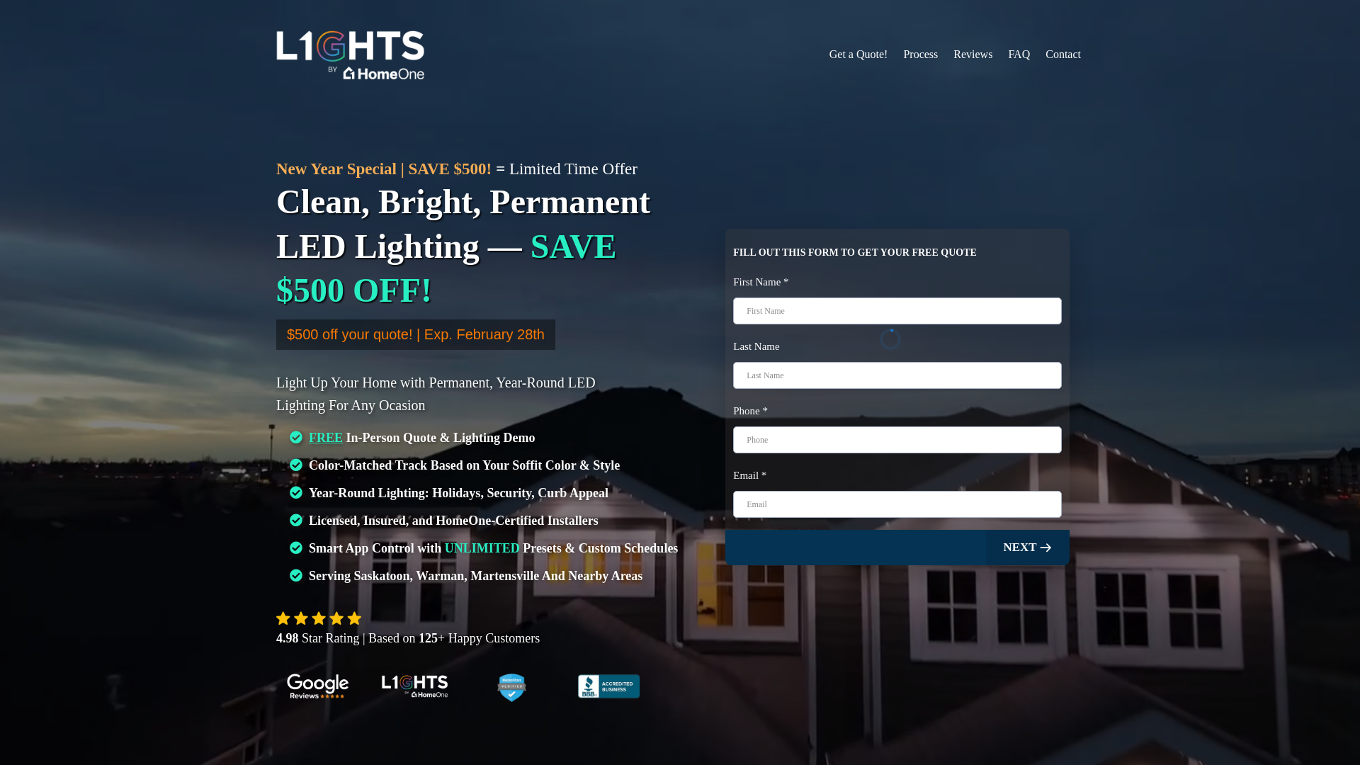 website screenshot of https://homeonesaskatoon.ca/