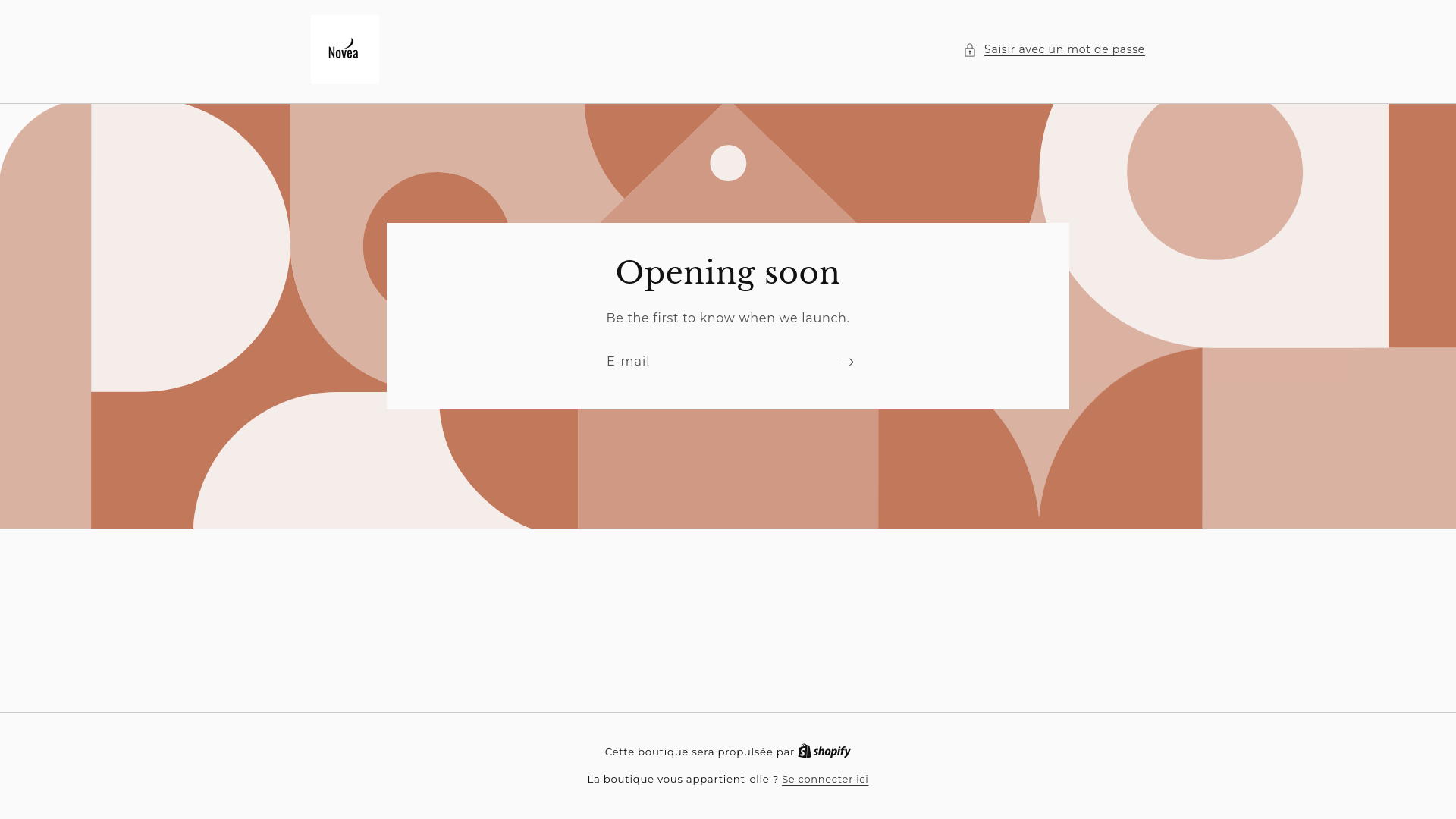 website screenshot of https://noveawear.com/