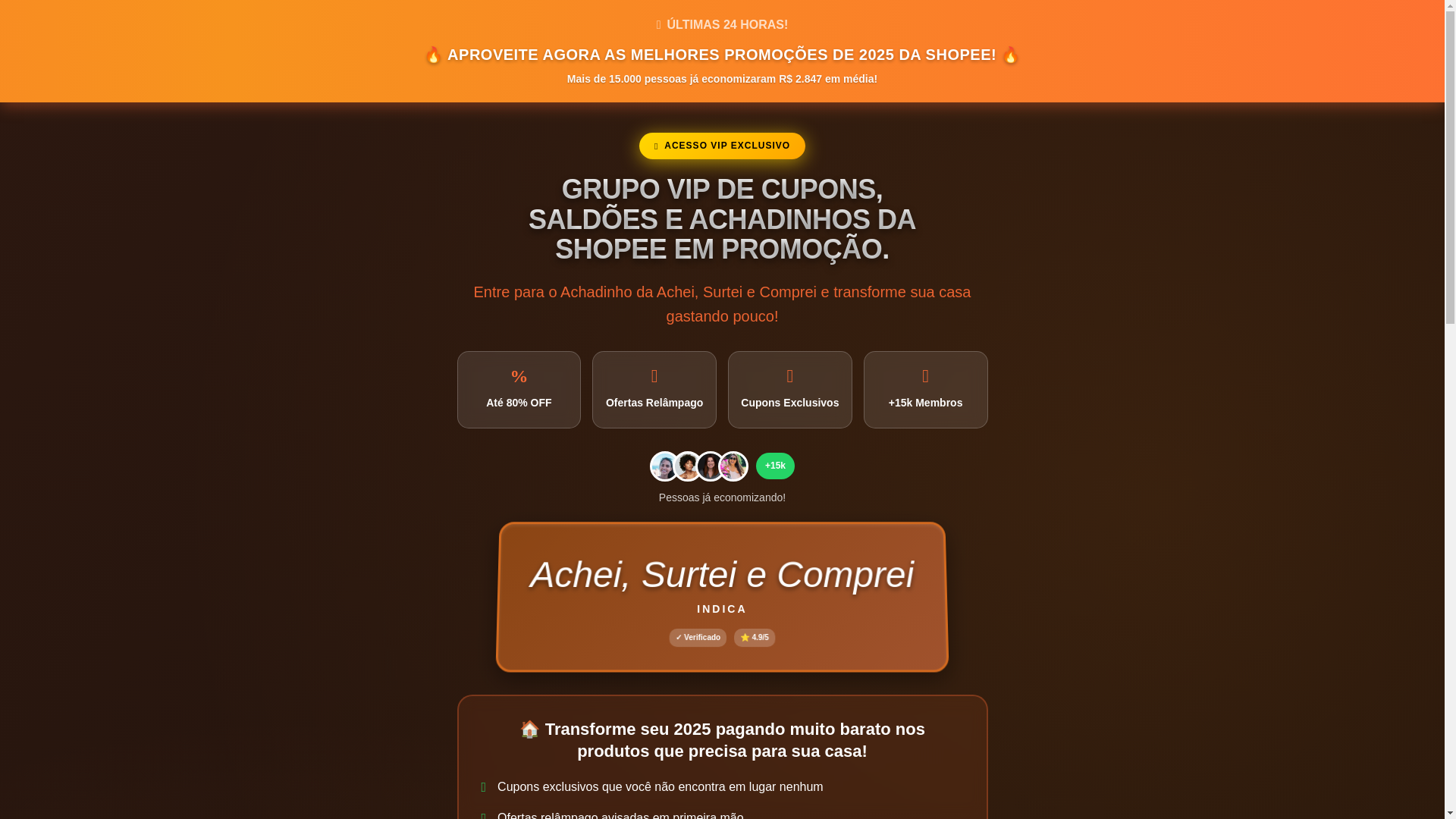 website screenshot of https://acheisurteicomprei.online/