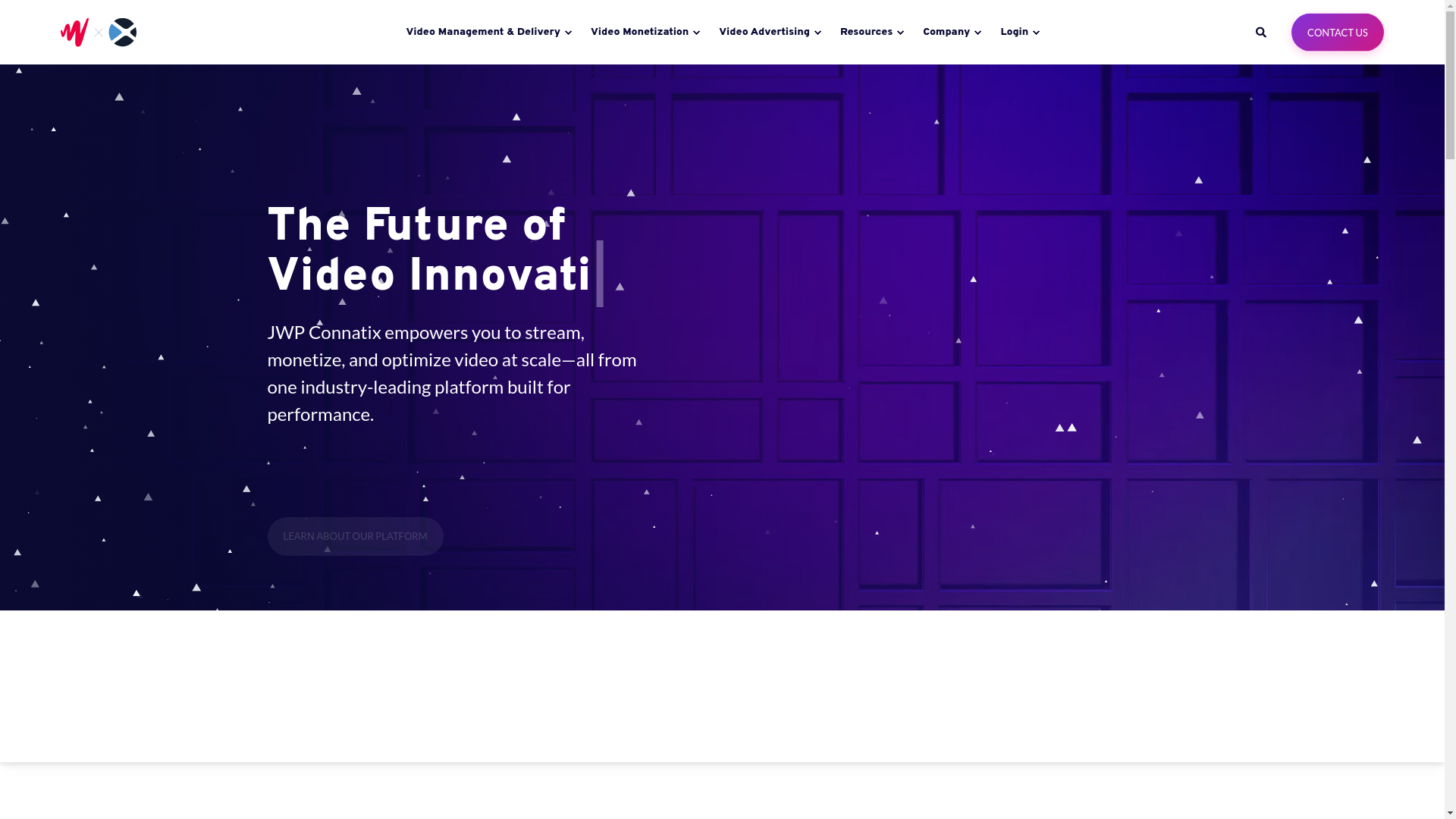 website screenshot of https://jwplayer.com/