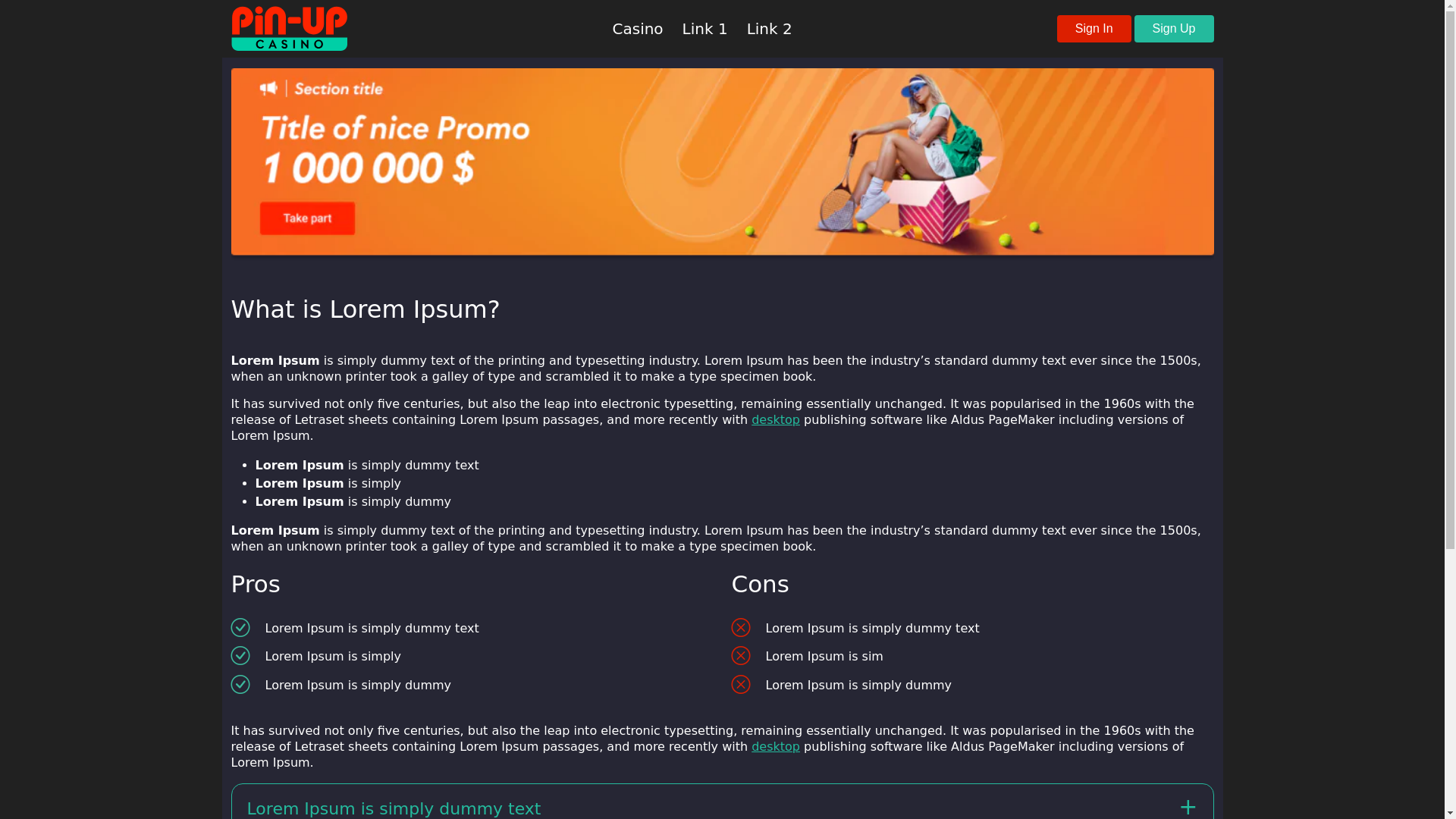 website screenshot of https://pin-up-costa-rica.cr/
