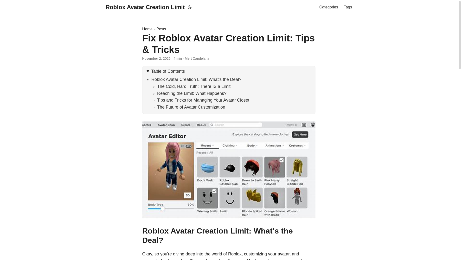 website screenshot of https://roblox-avatar-creation-limit.pages.dev/