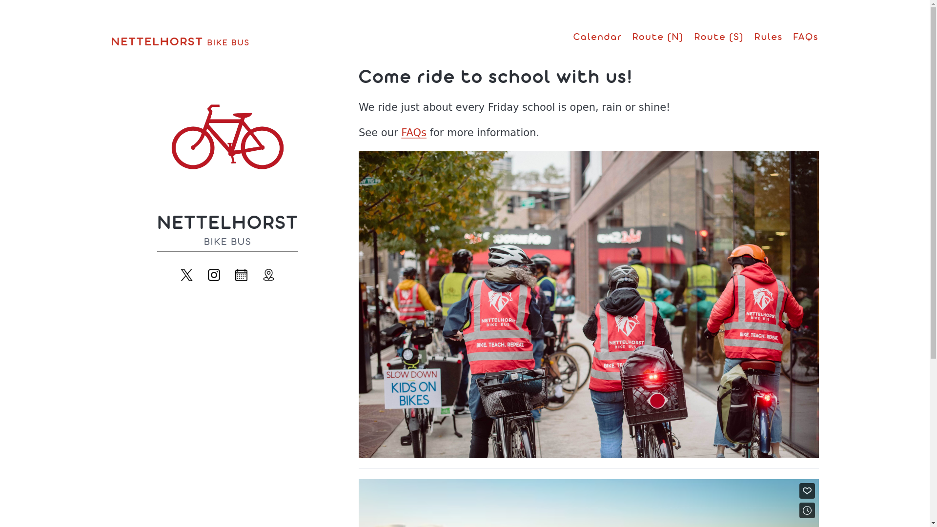 website screenshot of https://nettelhorstbikebus.pages.dev/