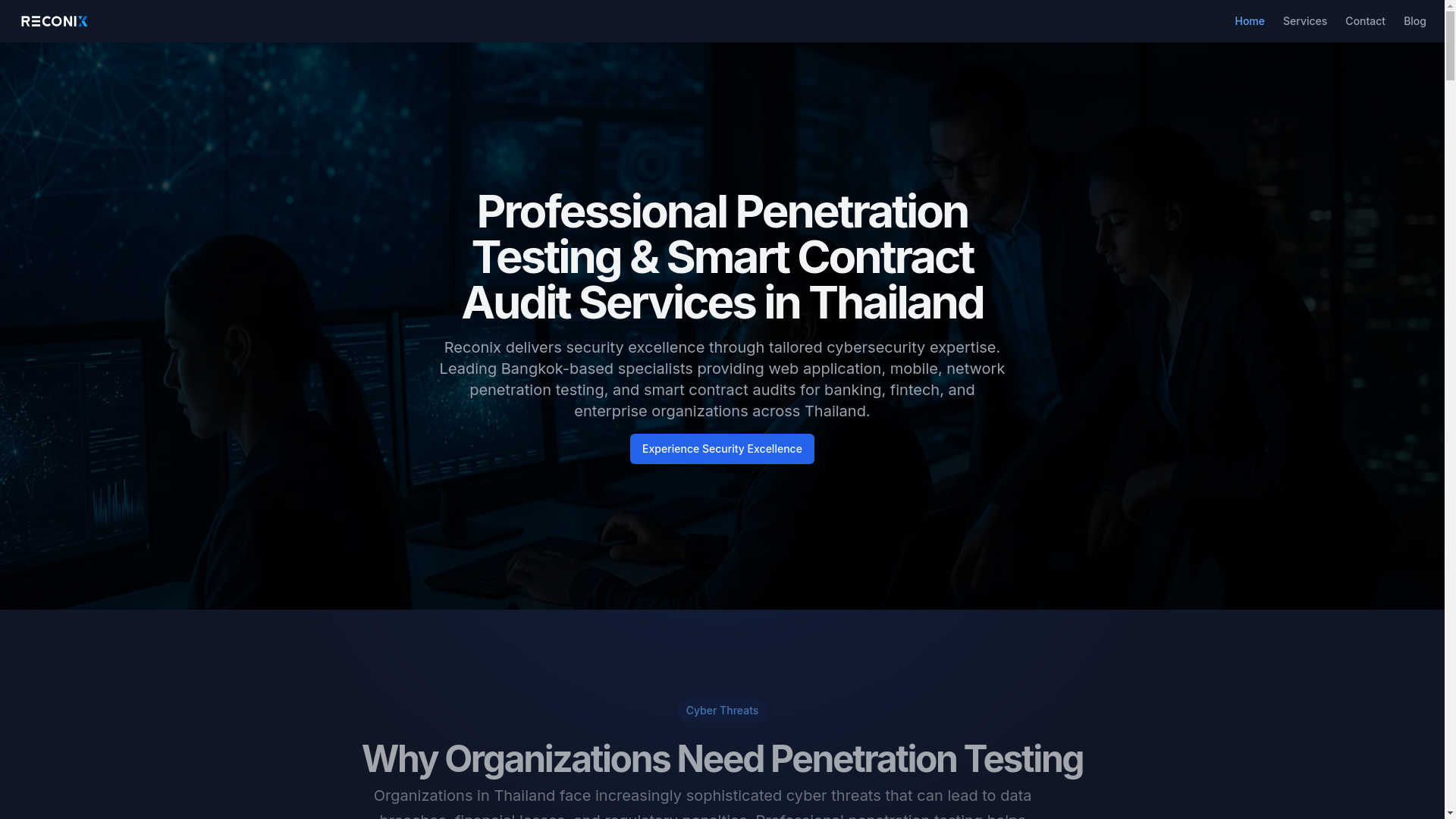 website screenshot of https://reconix-landing-2ll.pages.dev/