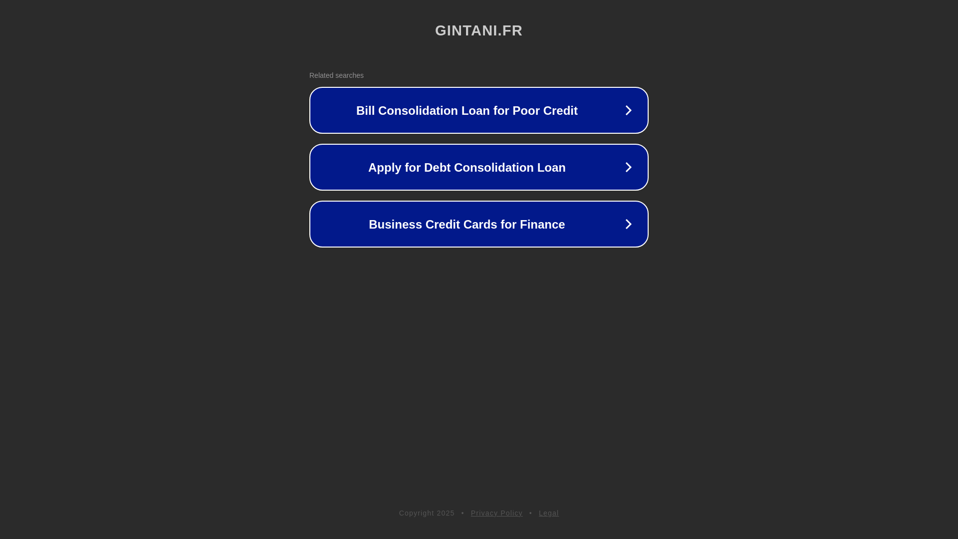 website screenshot of https://gintani.fr/