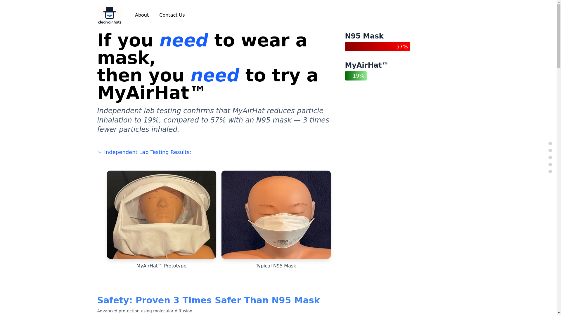 website screenshot of https://cleanairhats-astroship-rnt.pages.dev/