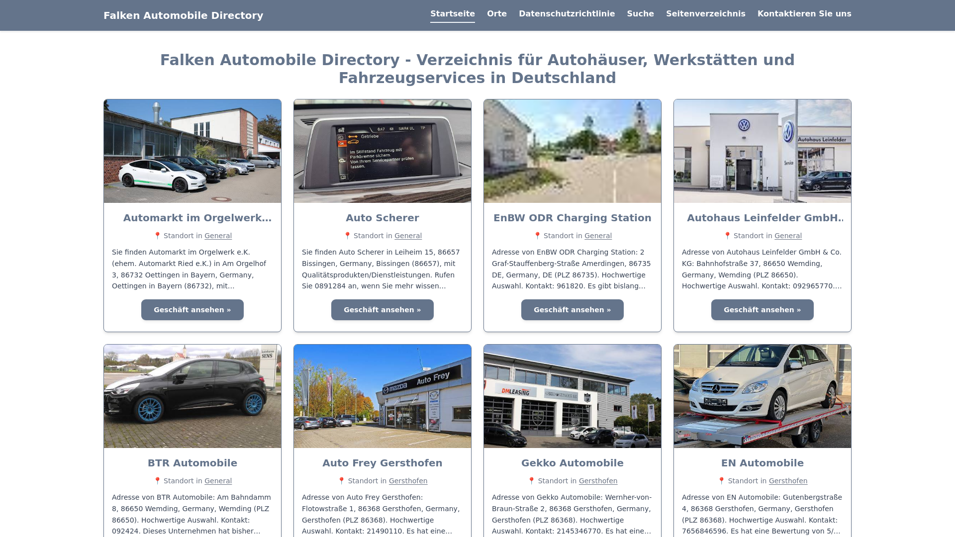 website screenshot of https://falken-automobile-de.pages.dev/